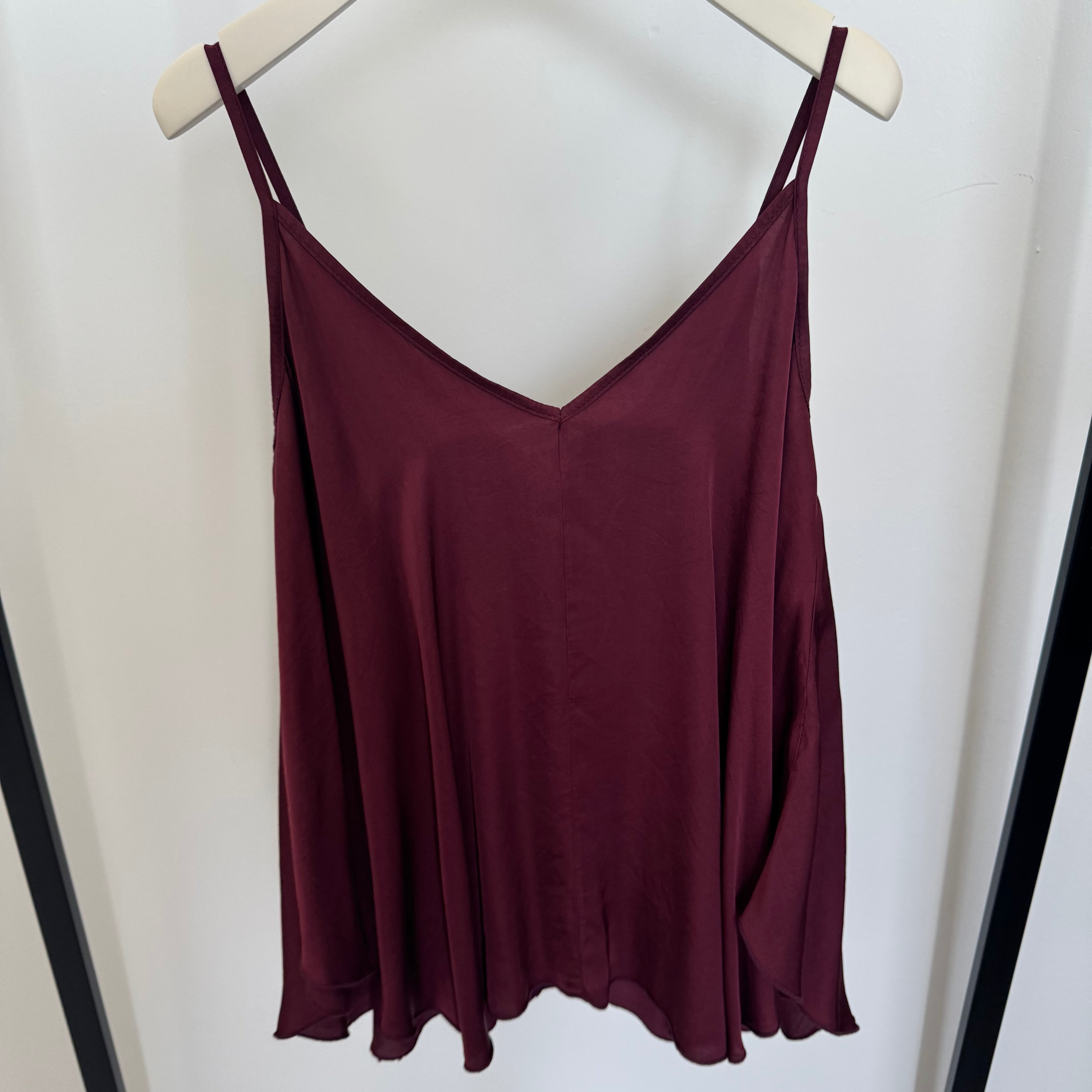 Flatter Spaghetti Top Silk