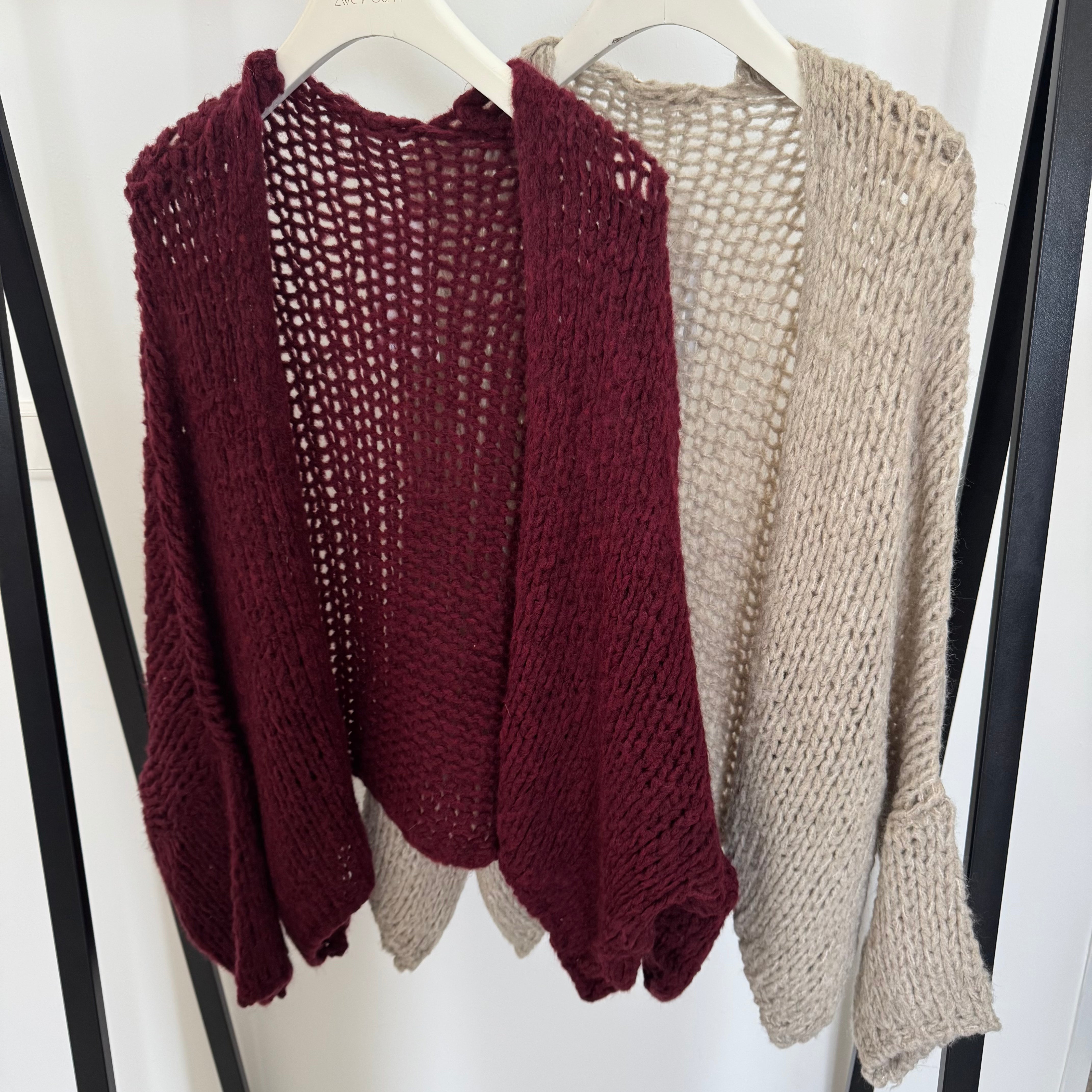 Loose Oversize Strickjacke