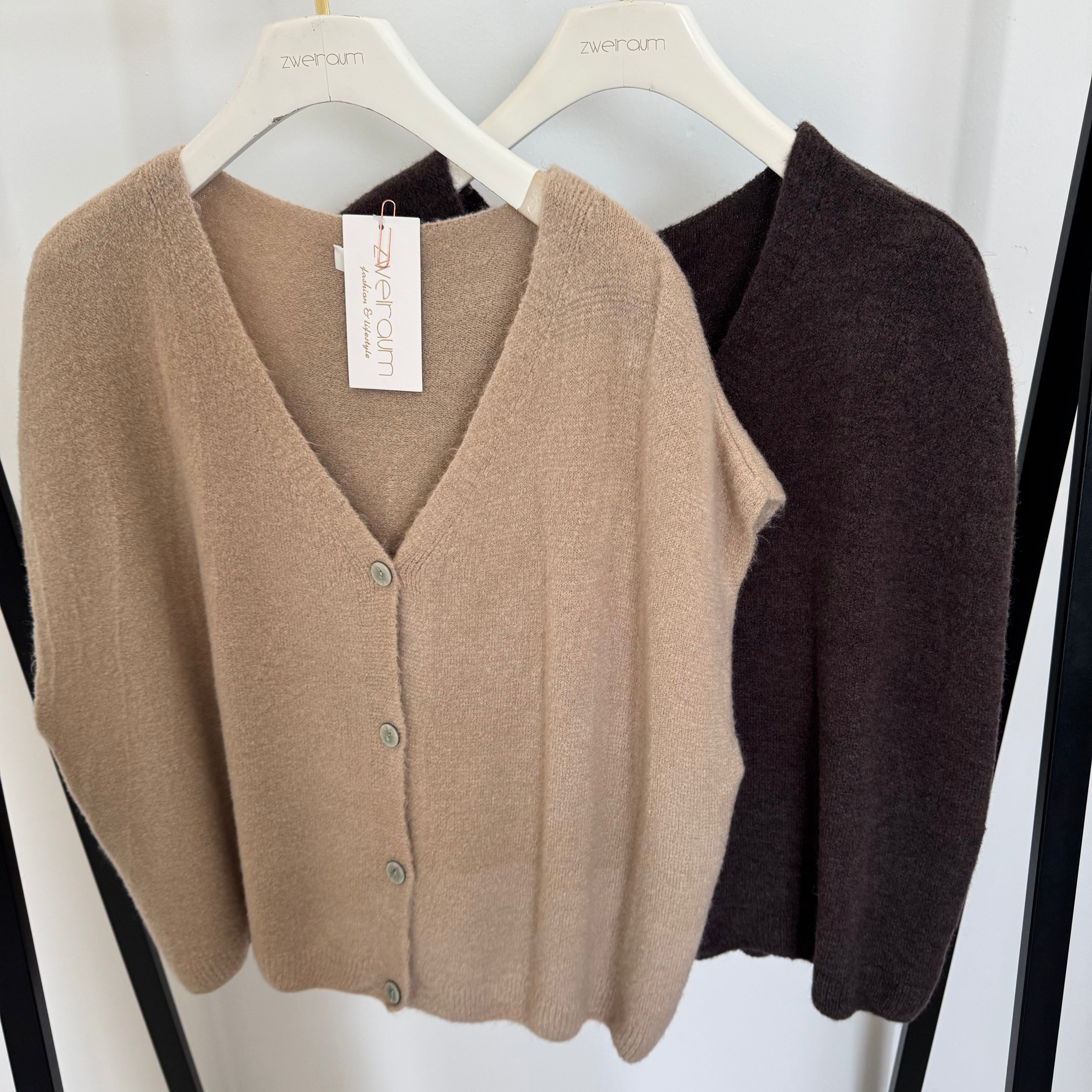 Oversize Pullunder Perlmutt Buttons
