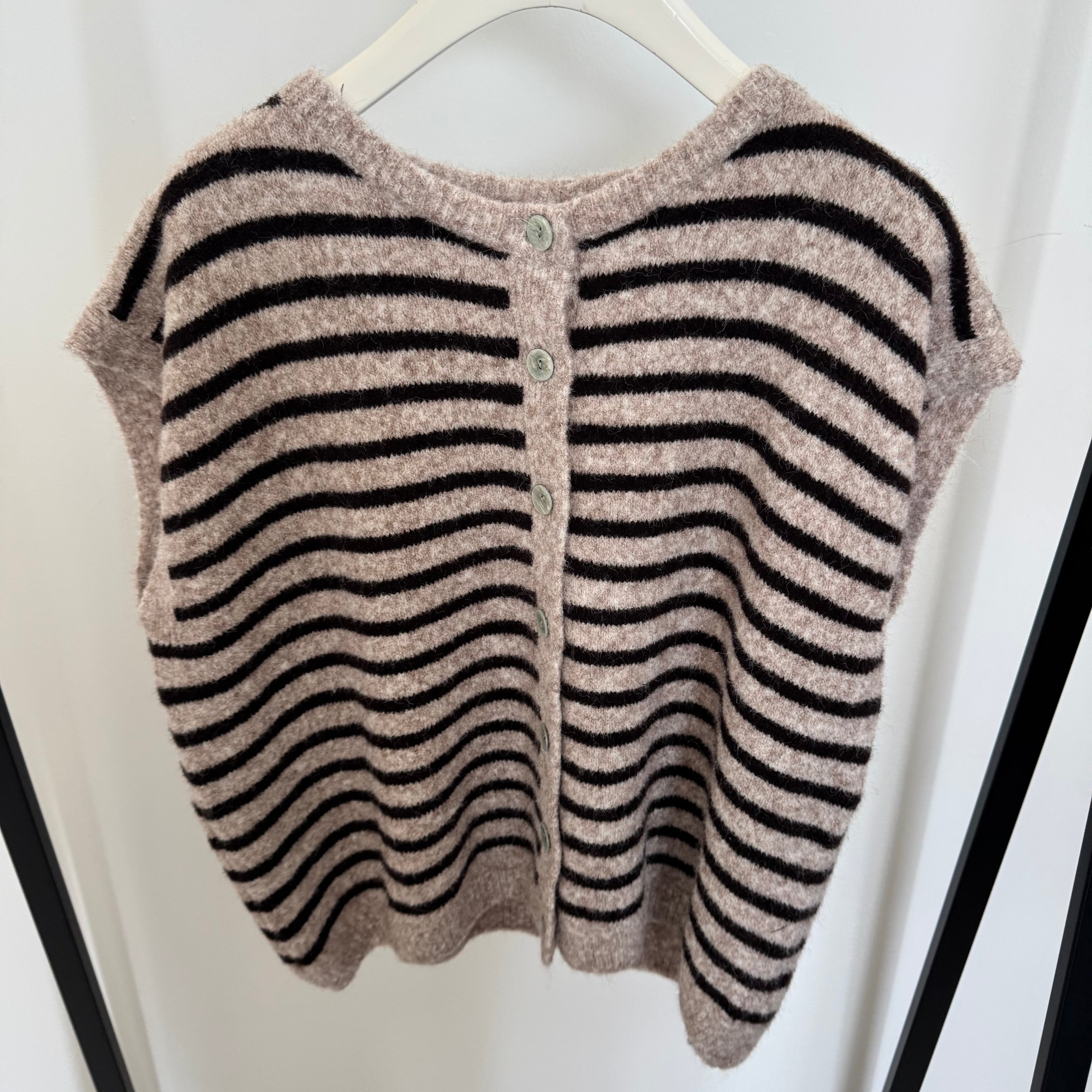 Midi Knit Pullunder Stripes