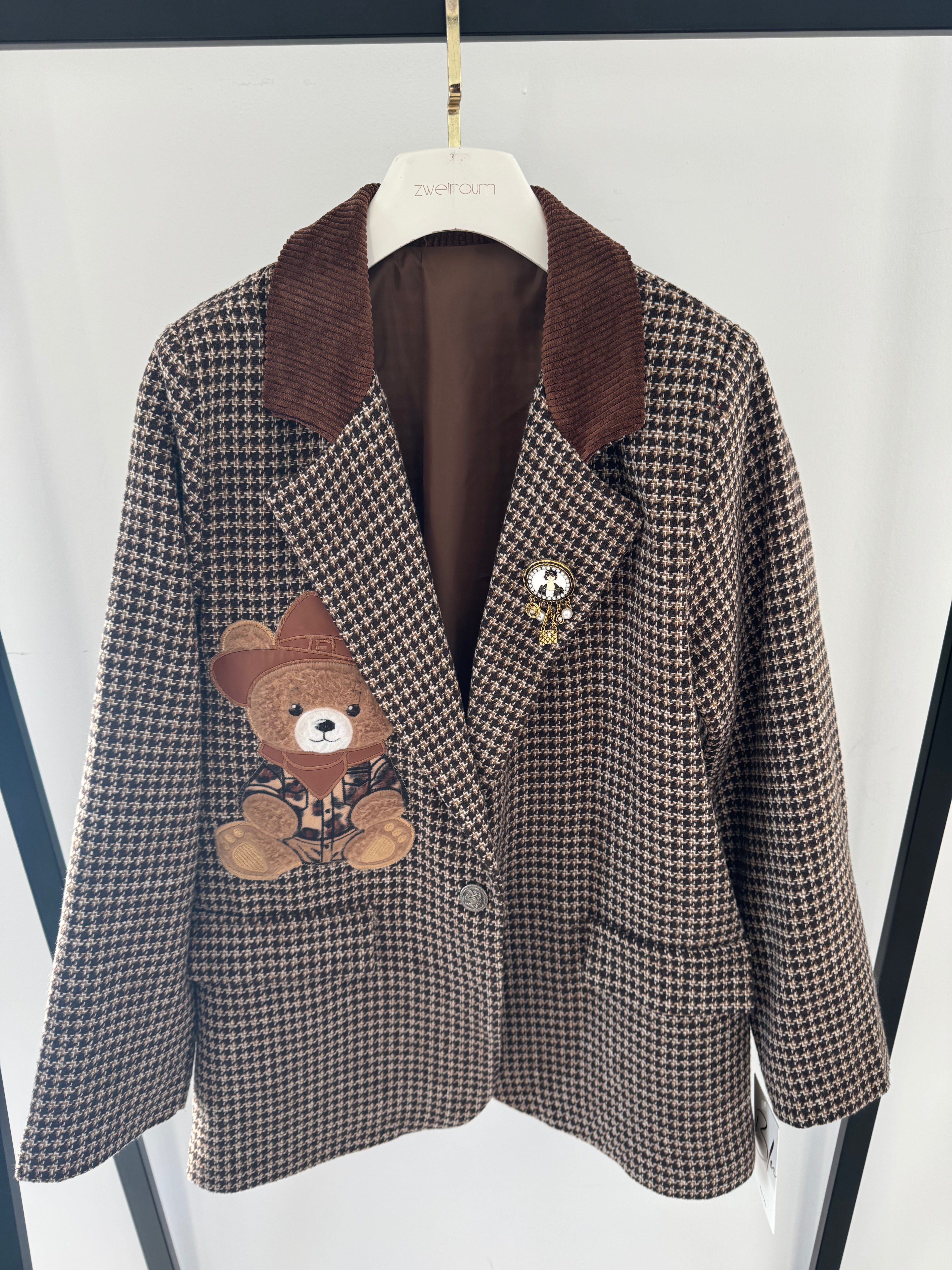 Teddy Blazer Cord Kragen
