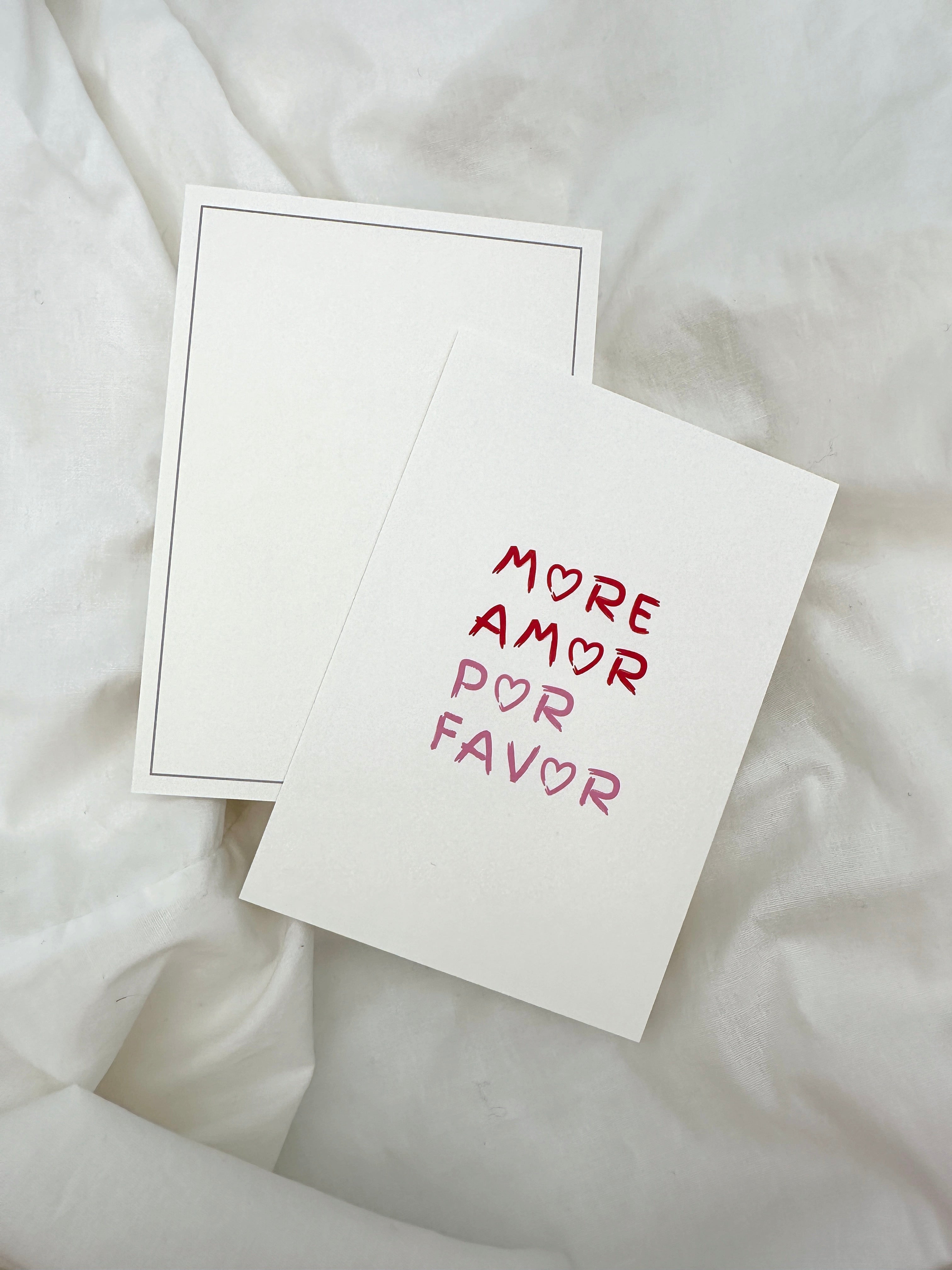 Postkarte More Amor Por Favor
