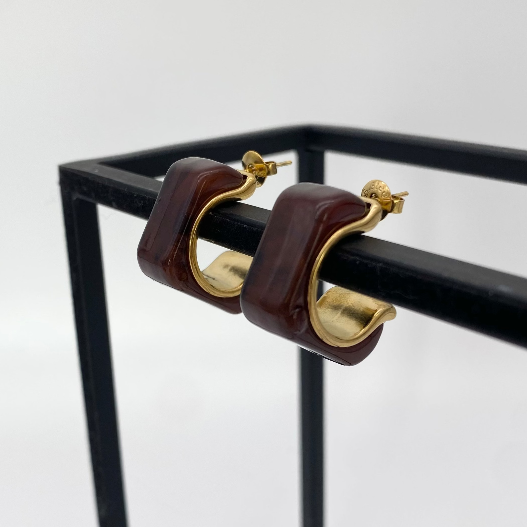 Ohrringe Chunky Hoops Squared