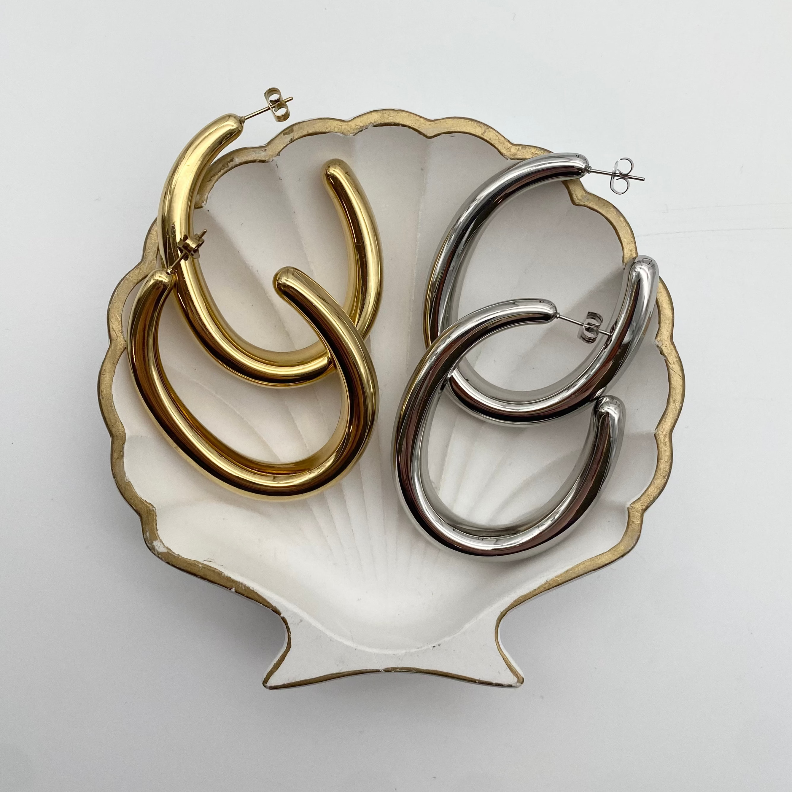 Oval Hoops Chunky