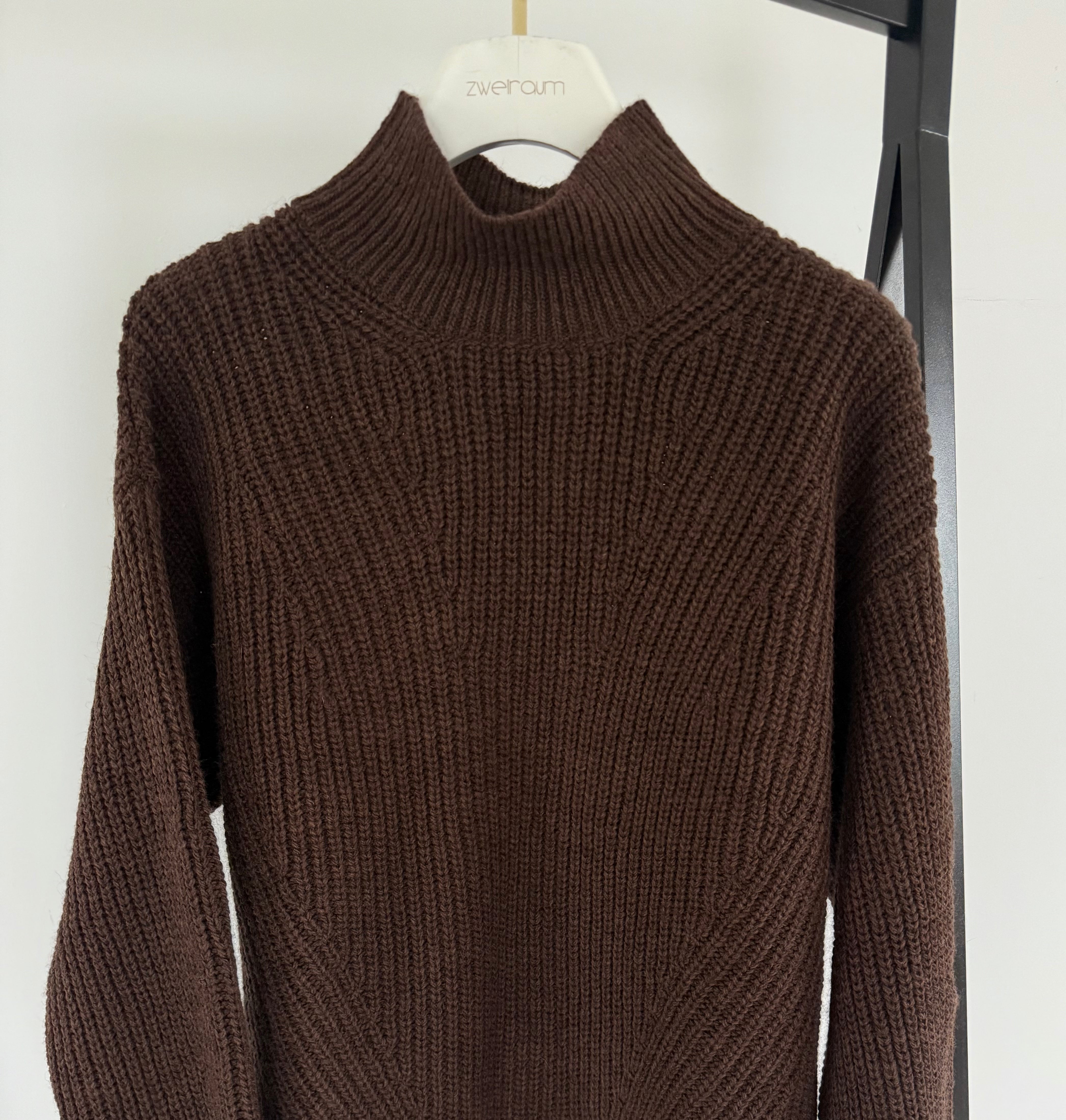 Midi Grobstrick Pulli Turtleneck