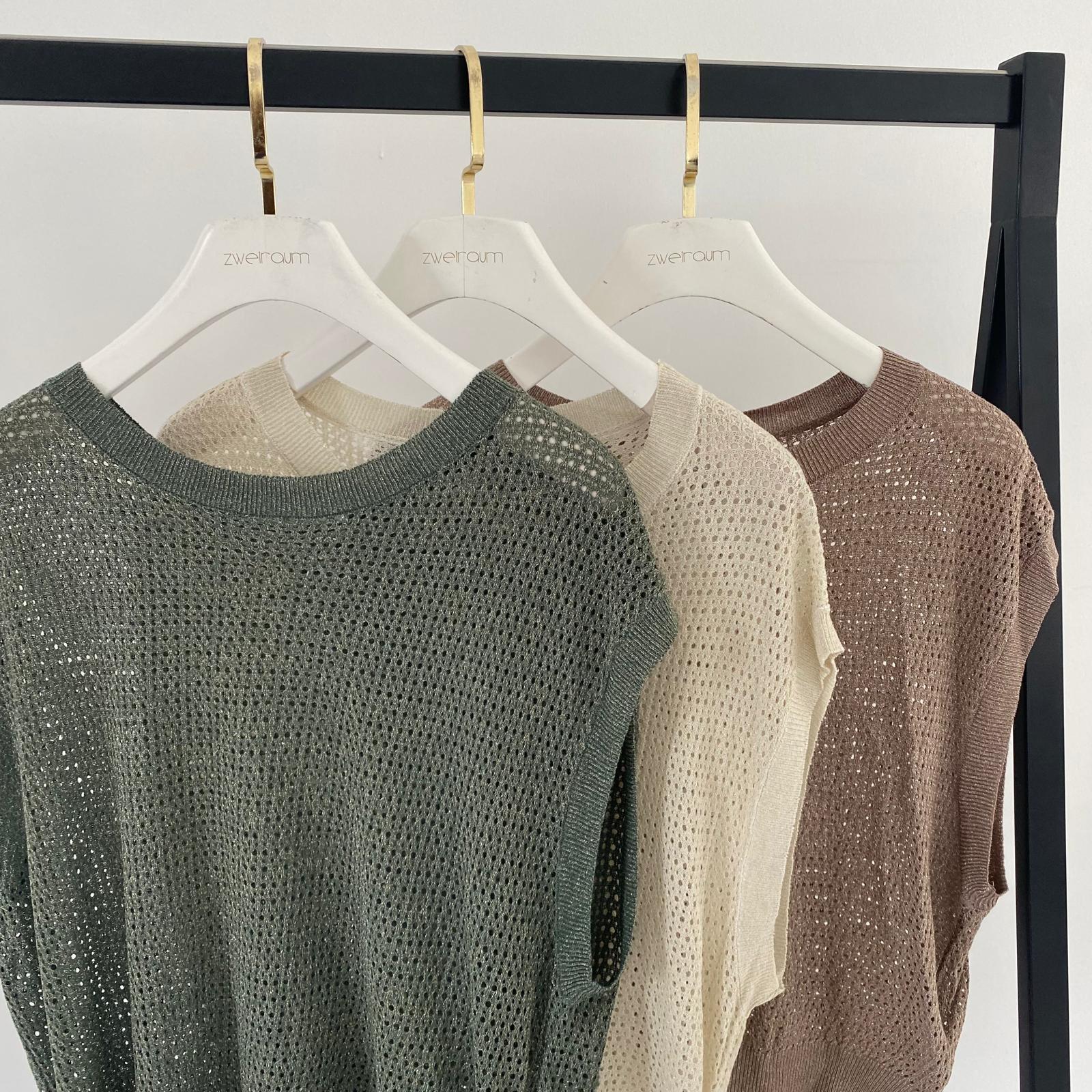 Oversize Top Grobstrick Sparkle