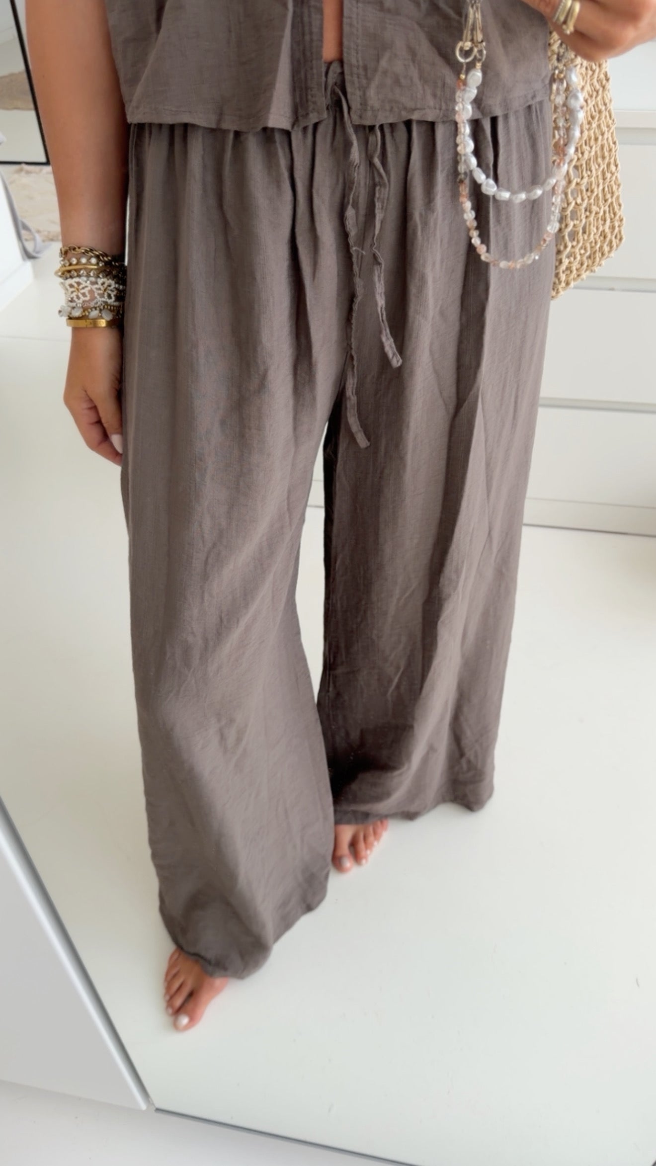 Luftige Hose Mit Gummibund