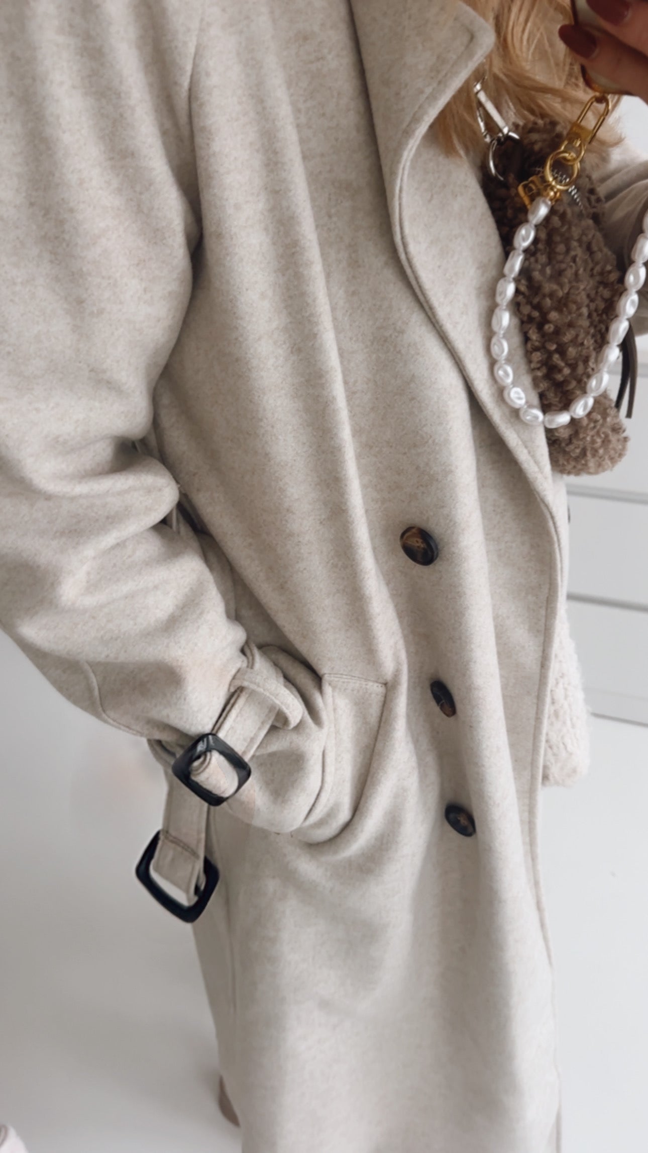 Trenchcoat Jacke mit Bindegürtel