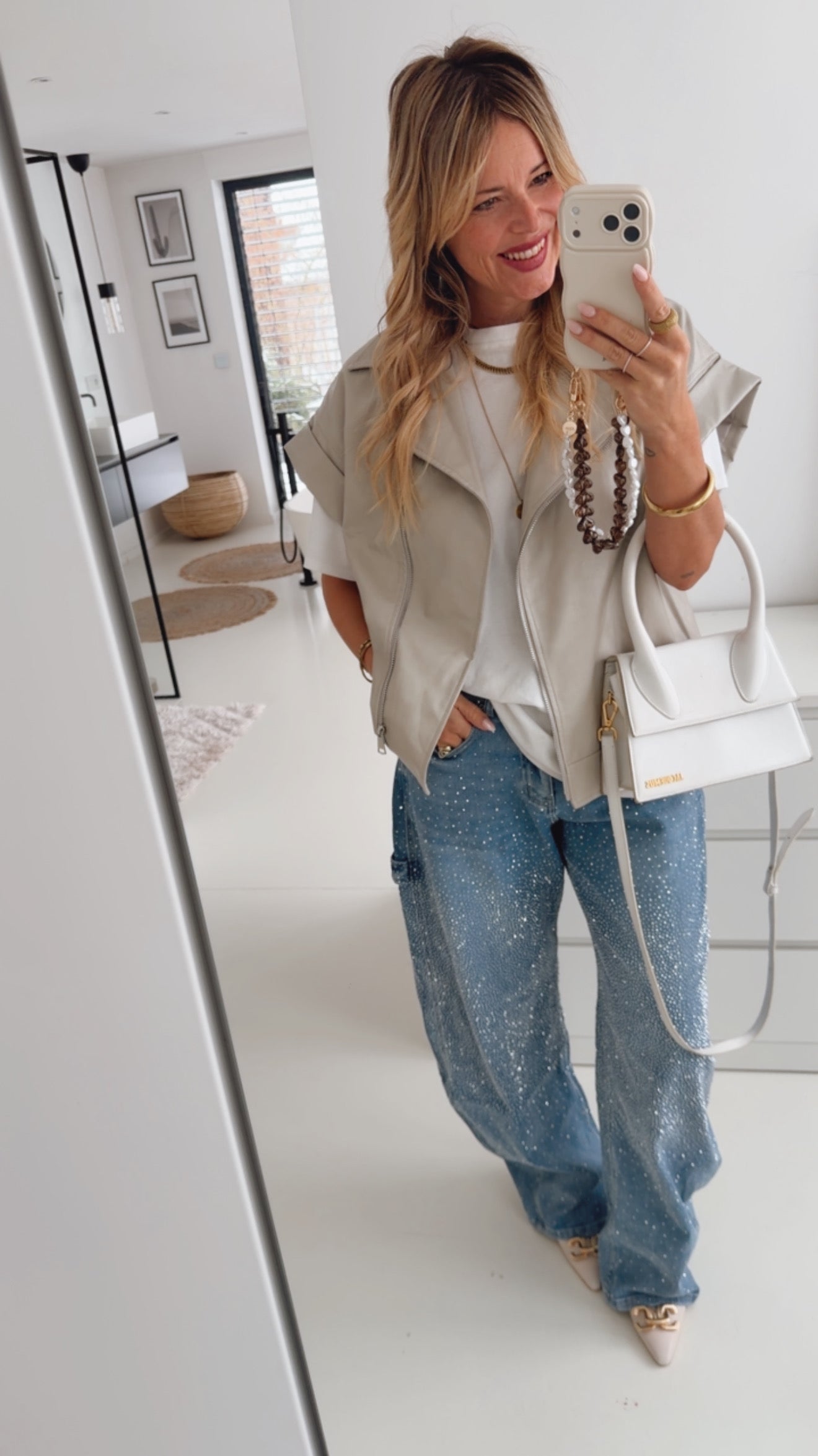 Jeans Barrel Addition mit Glitter