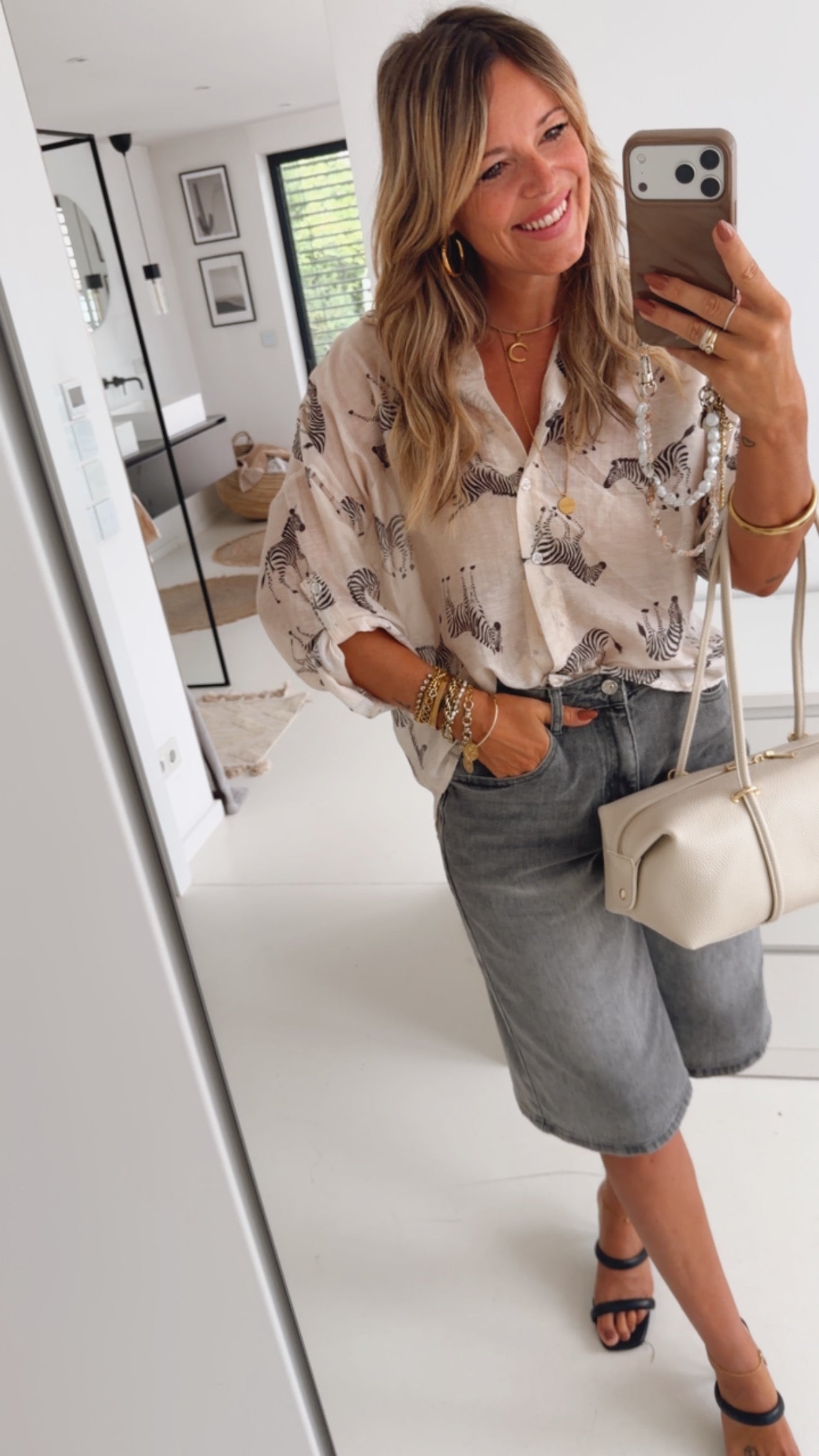 Sheer Bluse Luftig