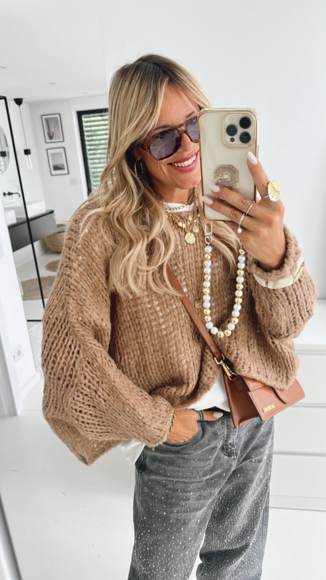 Loose Oversize Strick Pulli