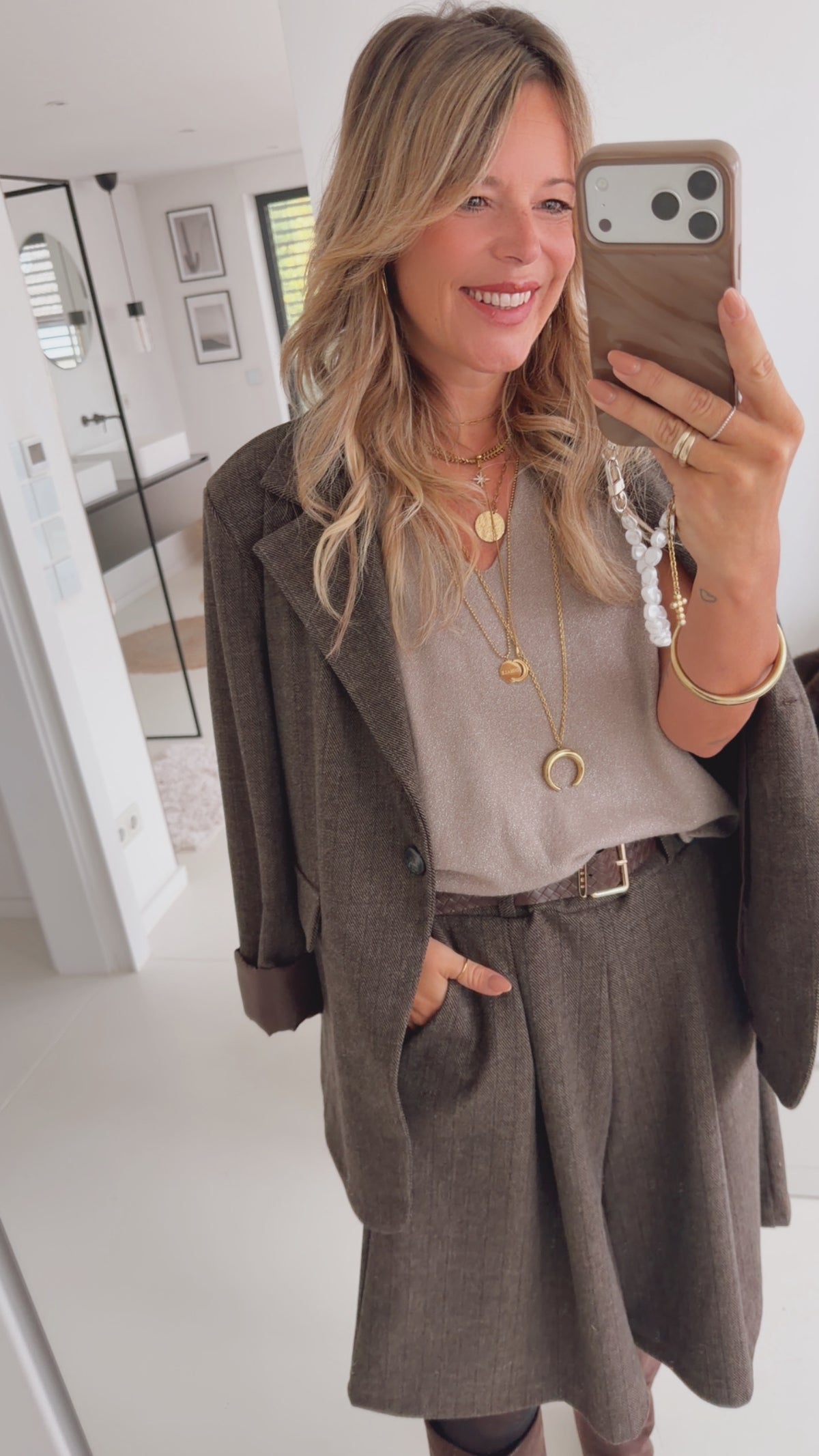 Glitter Top Wide Shoulder