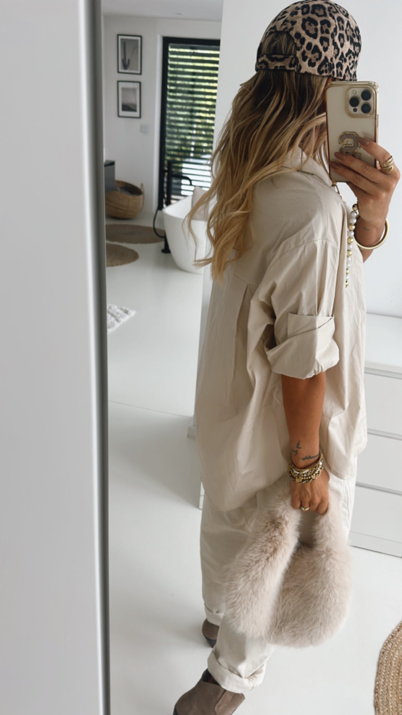 Hemd Bluse Statement Buttons