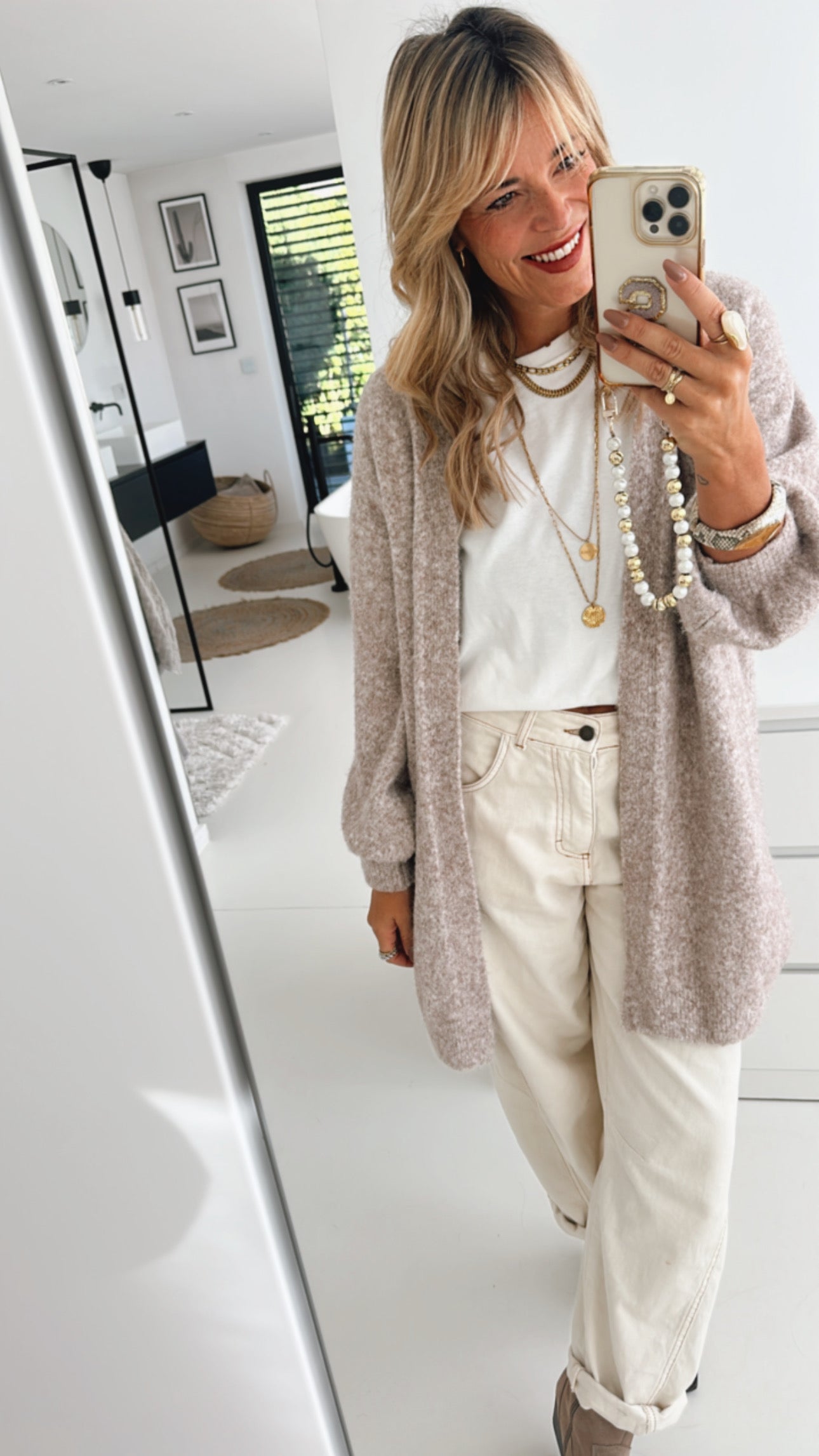 Long Strickjacke Comfy