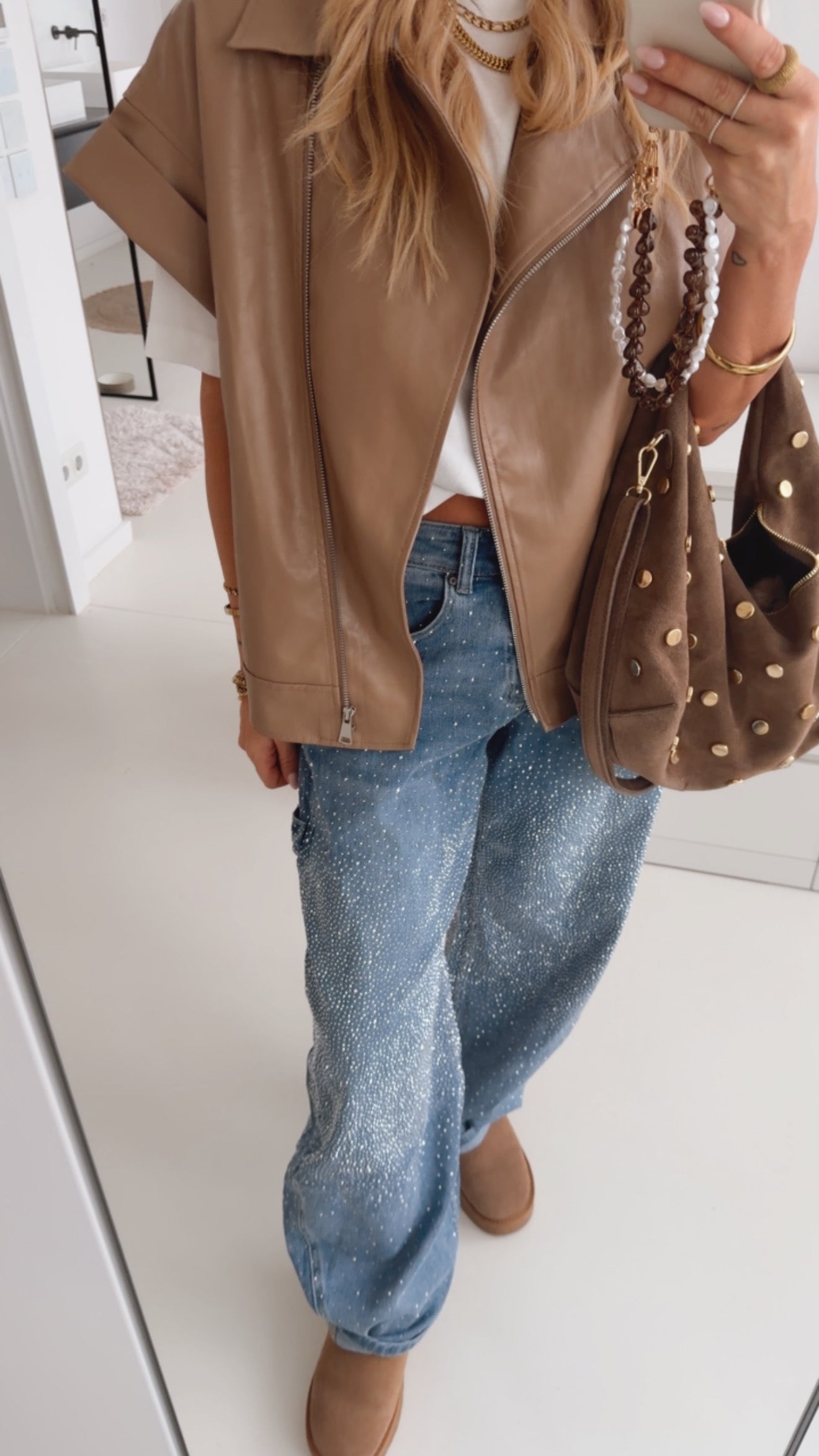 Jeans Barrel Addition mit Glitter