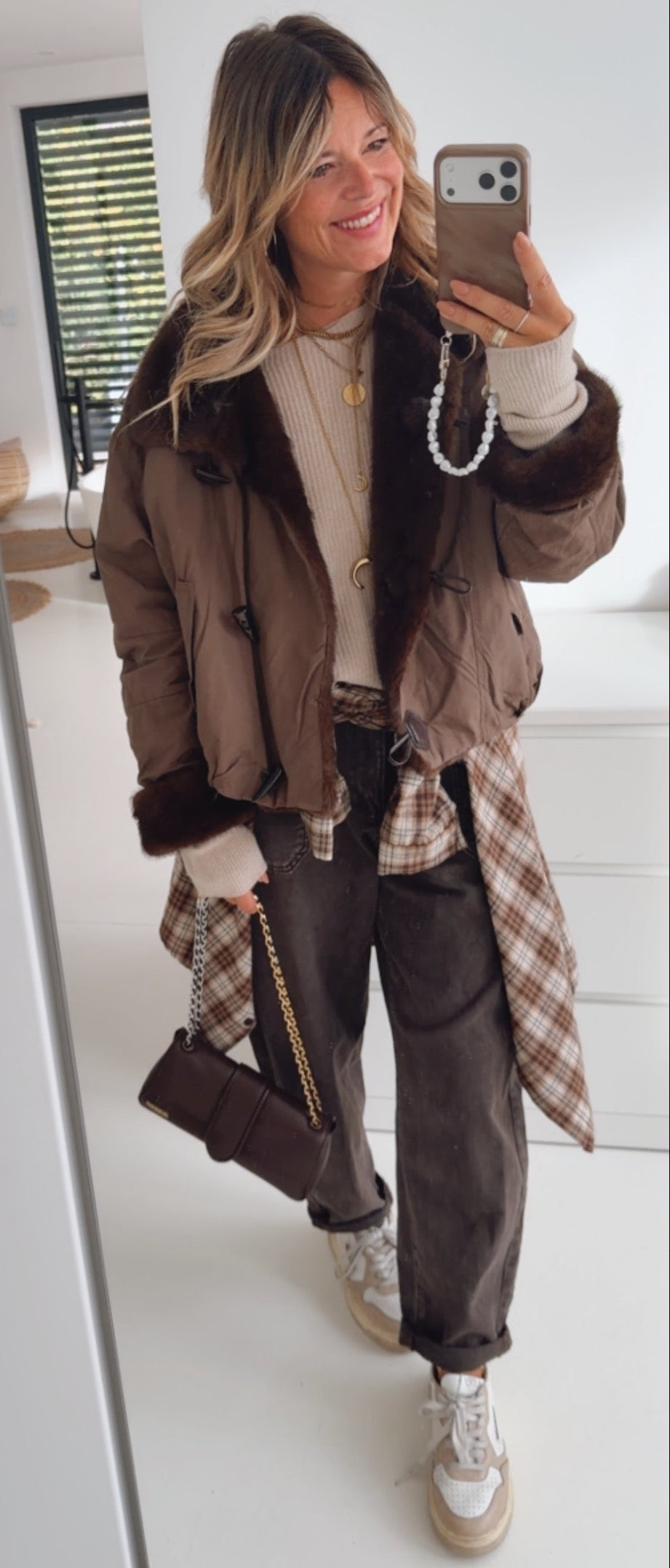 Fell Jacke Buttons
