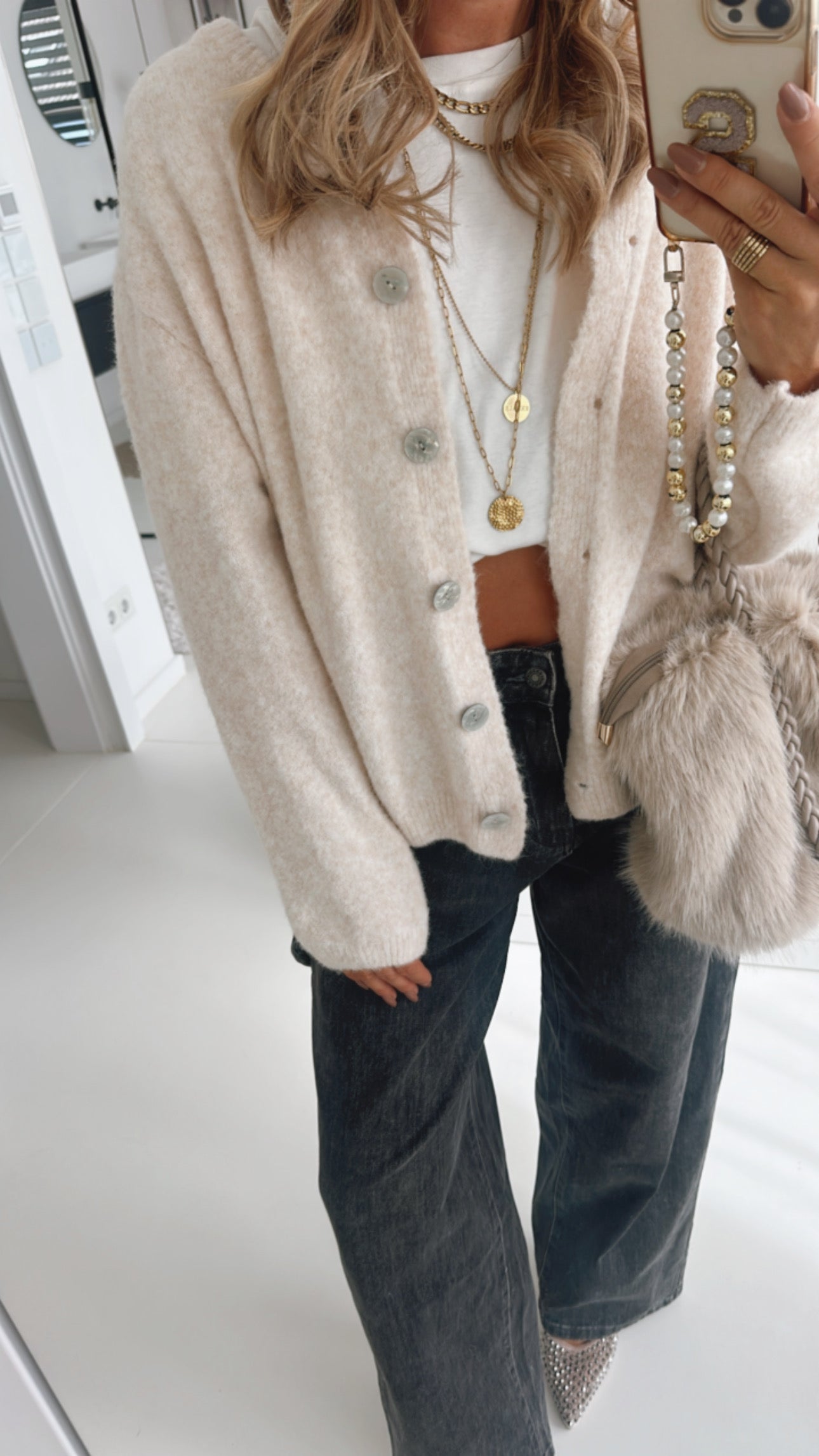 Midi Strickjacke Comfy Buttons