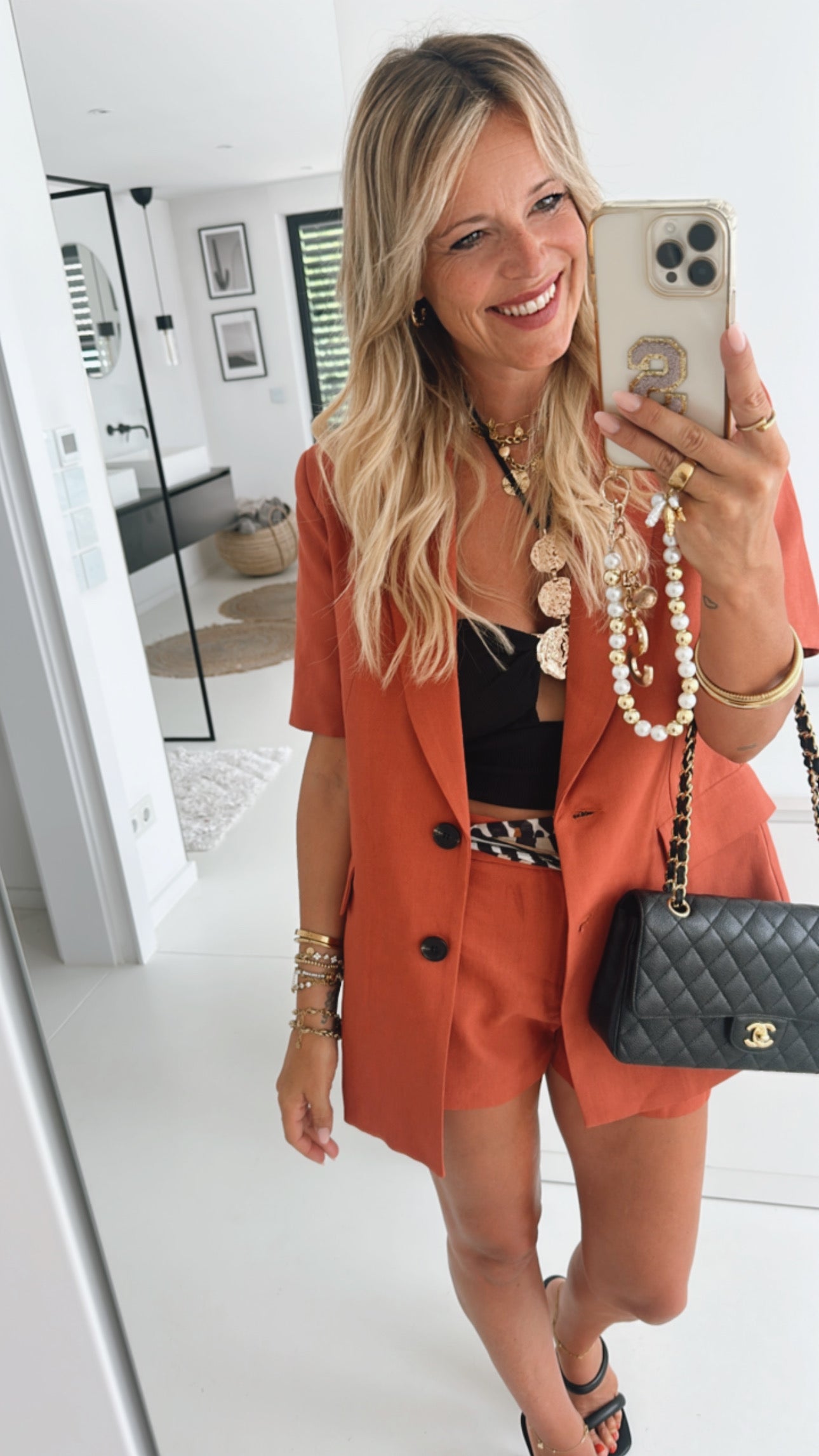 Kurzarm Blazer Summer Chic