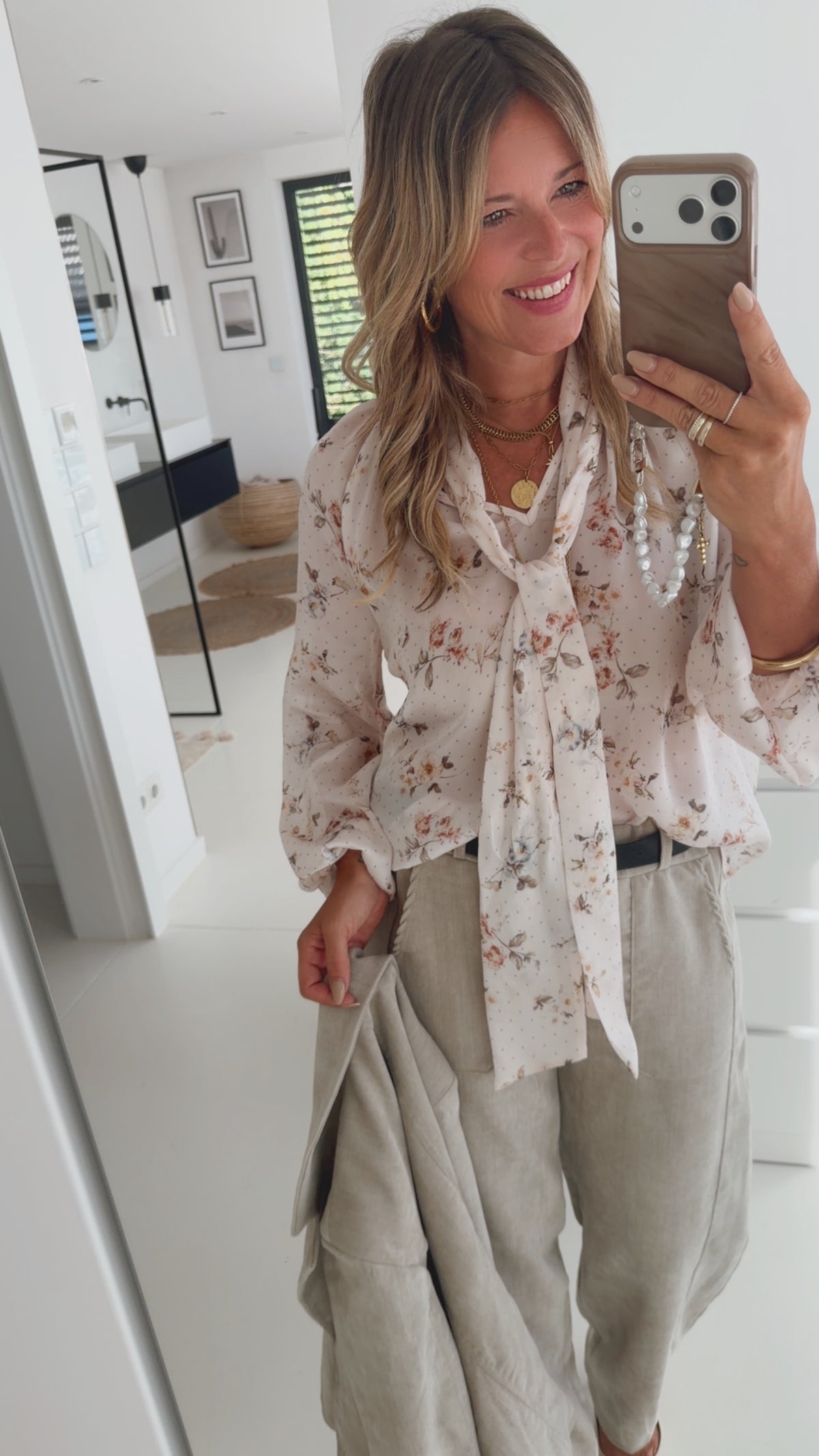 Floral Bluse Dots