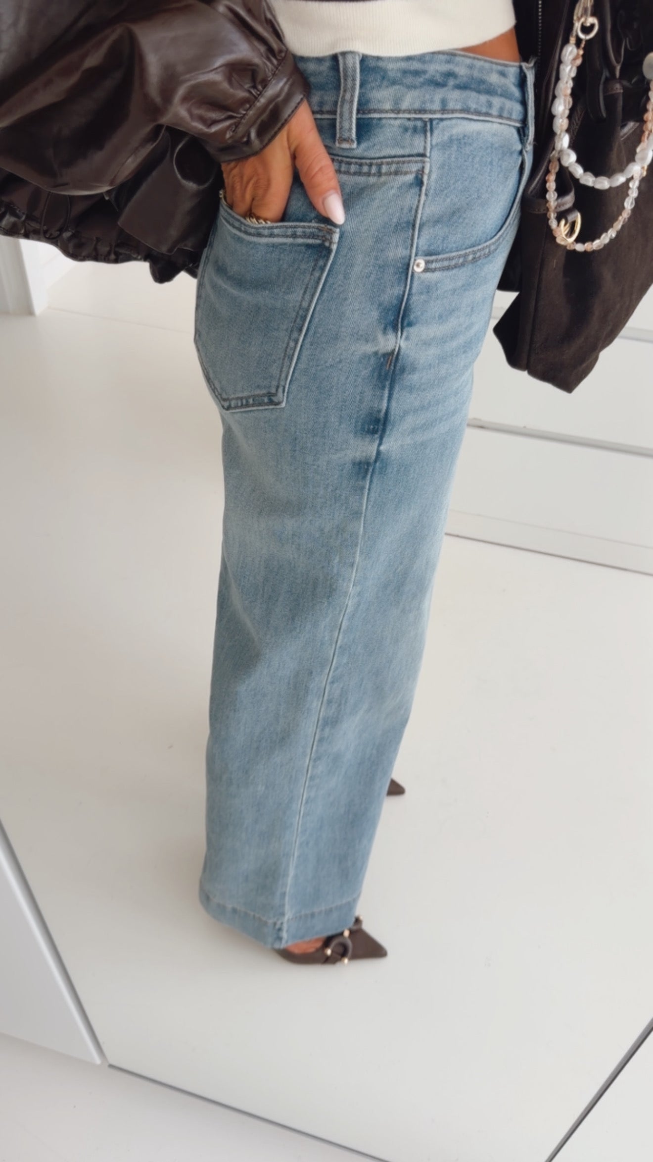 Straight Jeans Big Hem