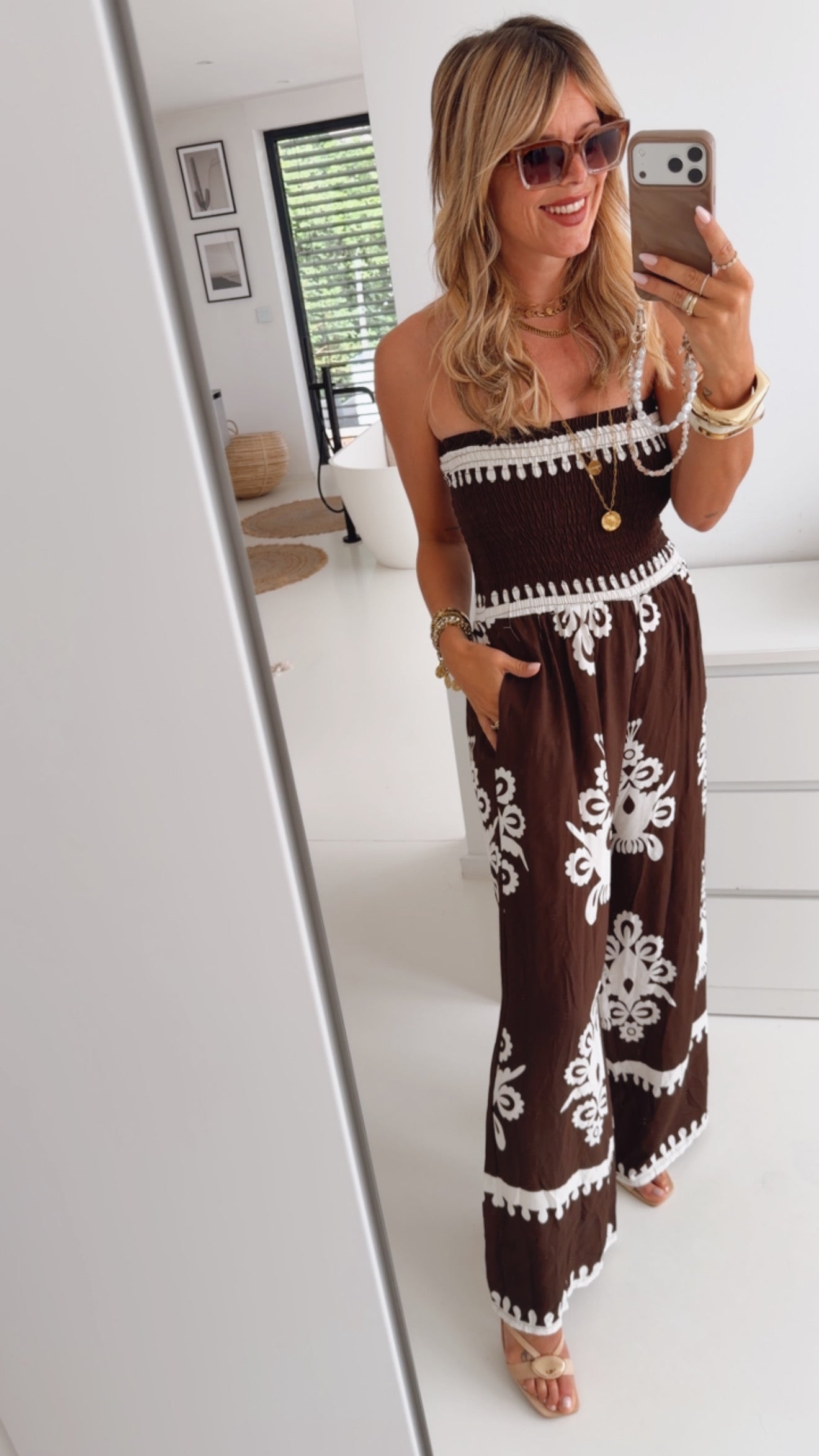 Wide Leg Bandeau Jumpsuti