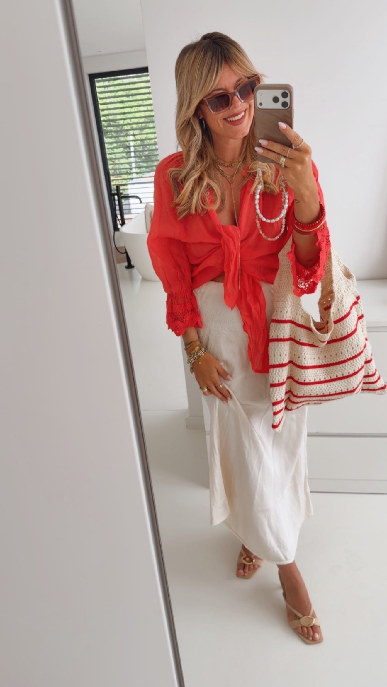 Bluse Transparent mit Lace Detail