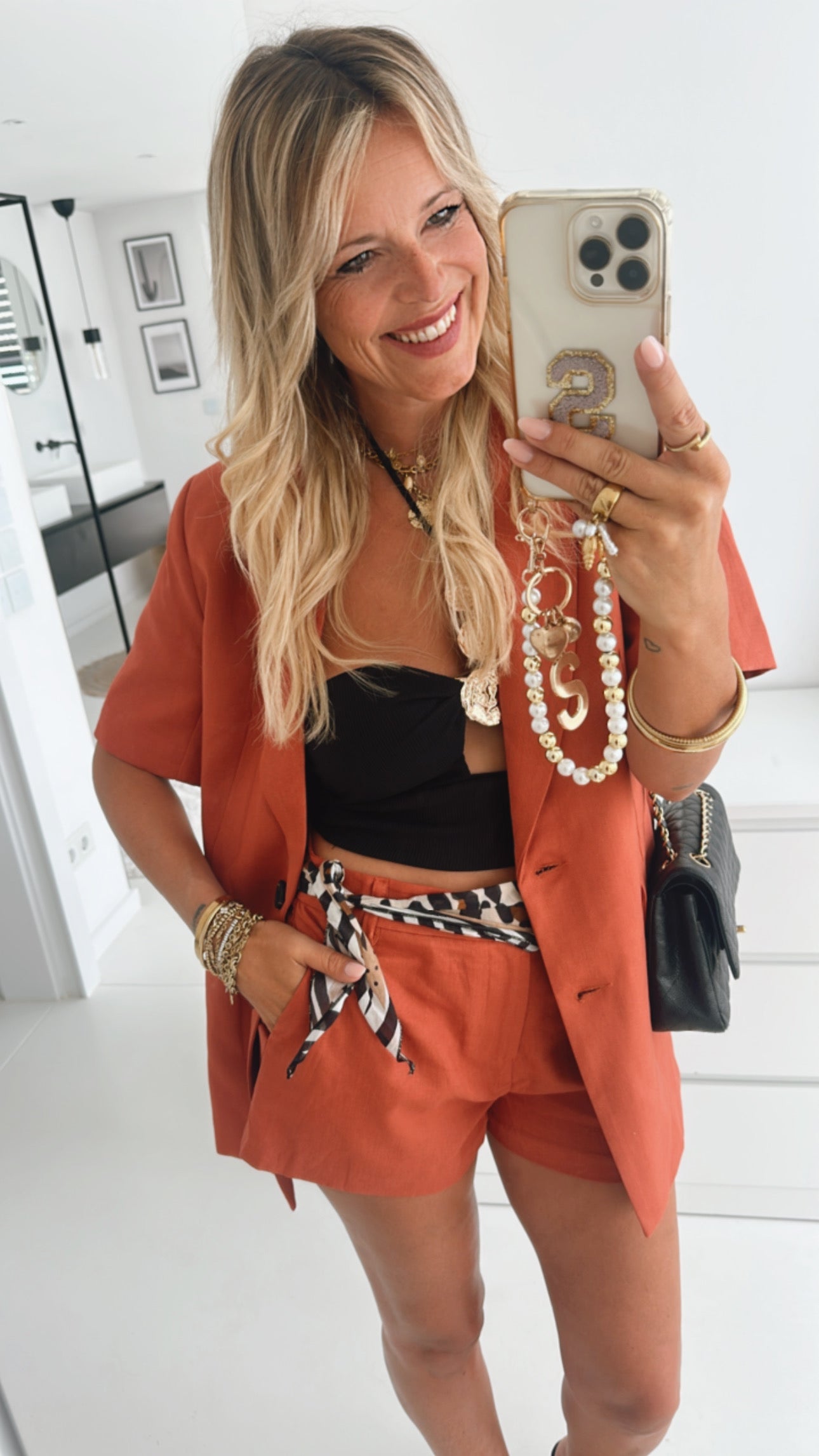 Kurzarm Blazer Summer Chic