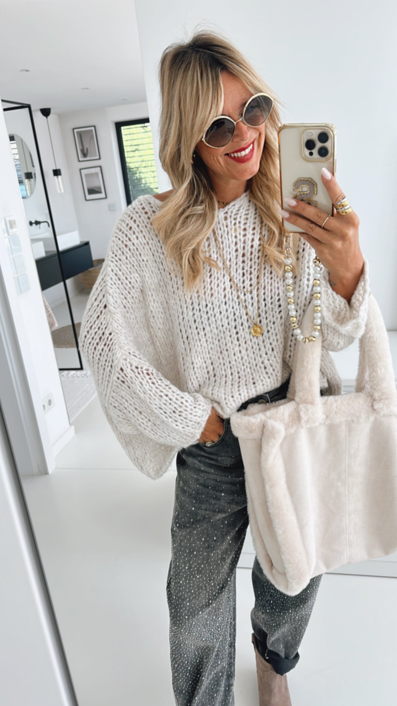 Loose Oversize Strick Pulli