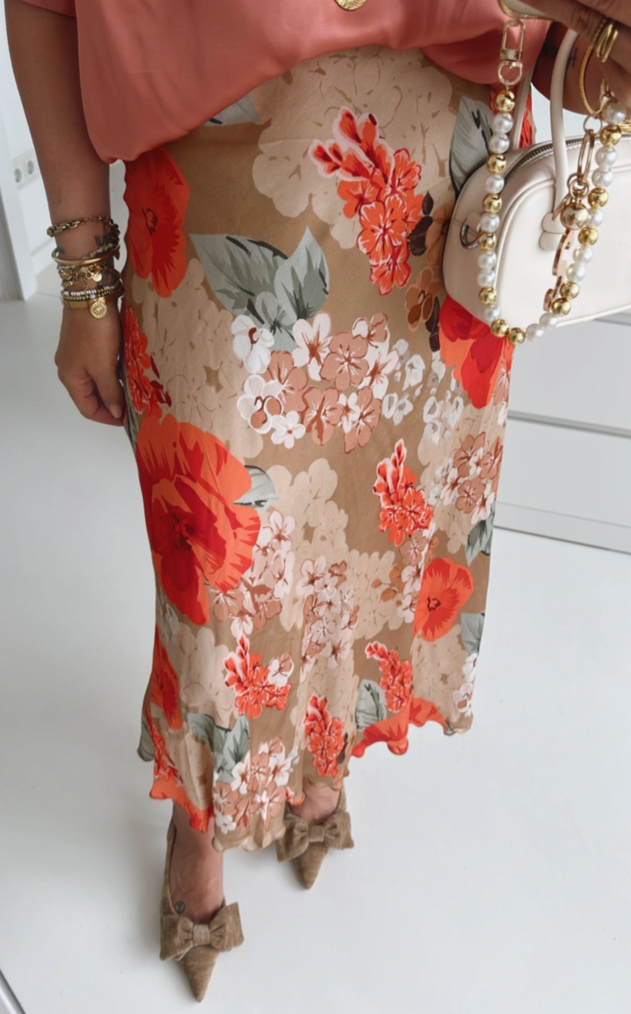Midi Rock Satin