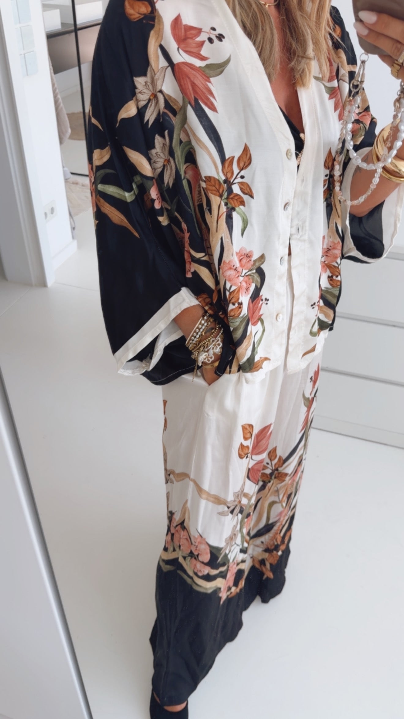 Flower Bird Loose Shirt