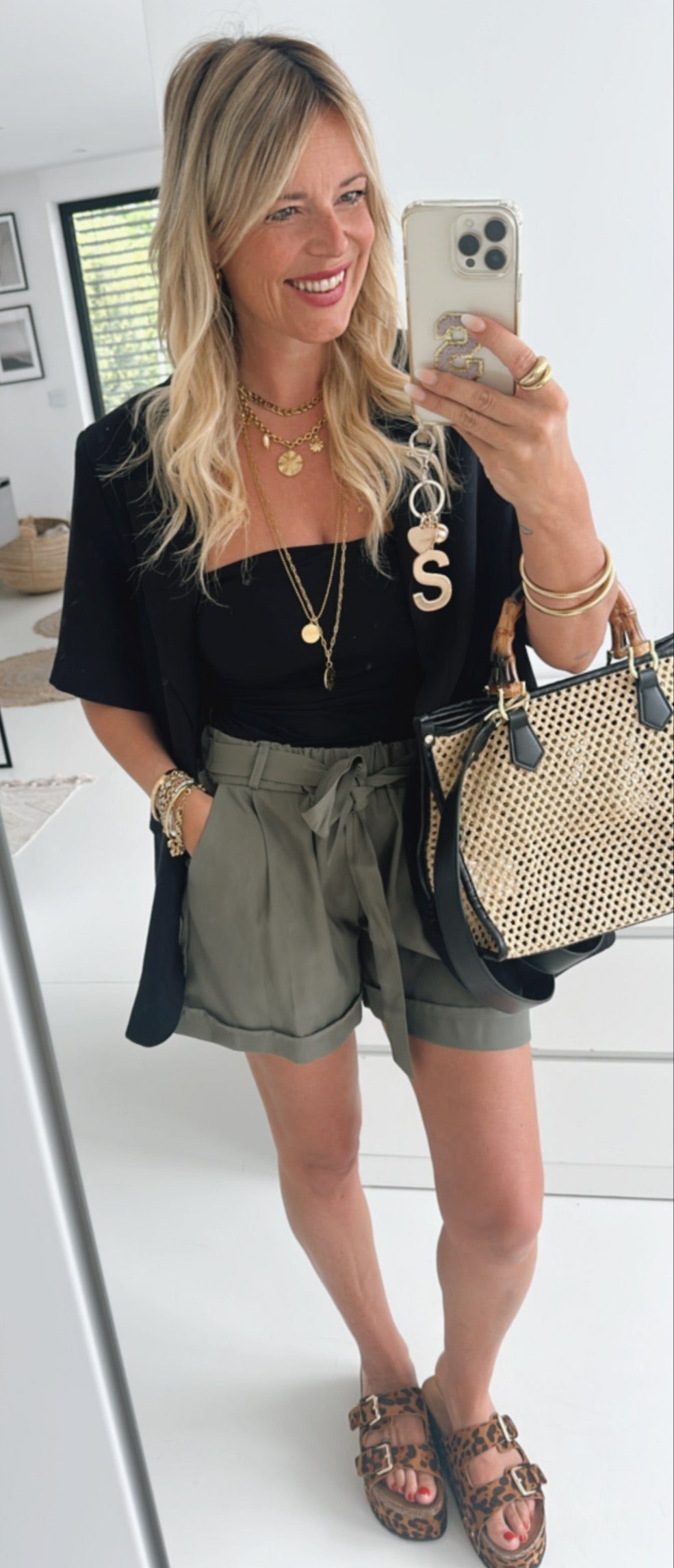 Shorts Bindegürtel