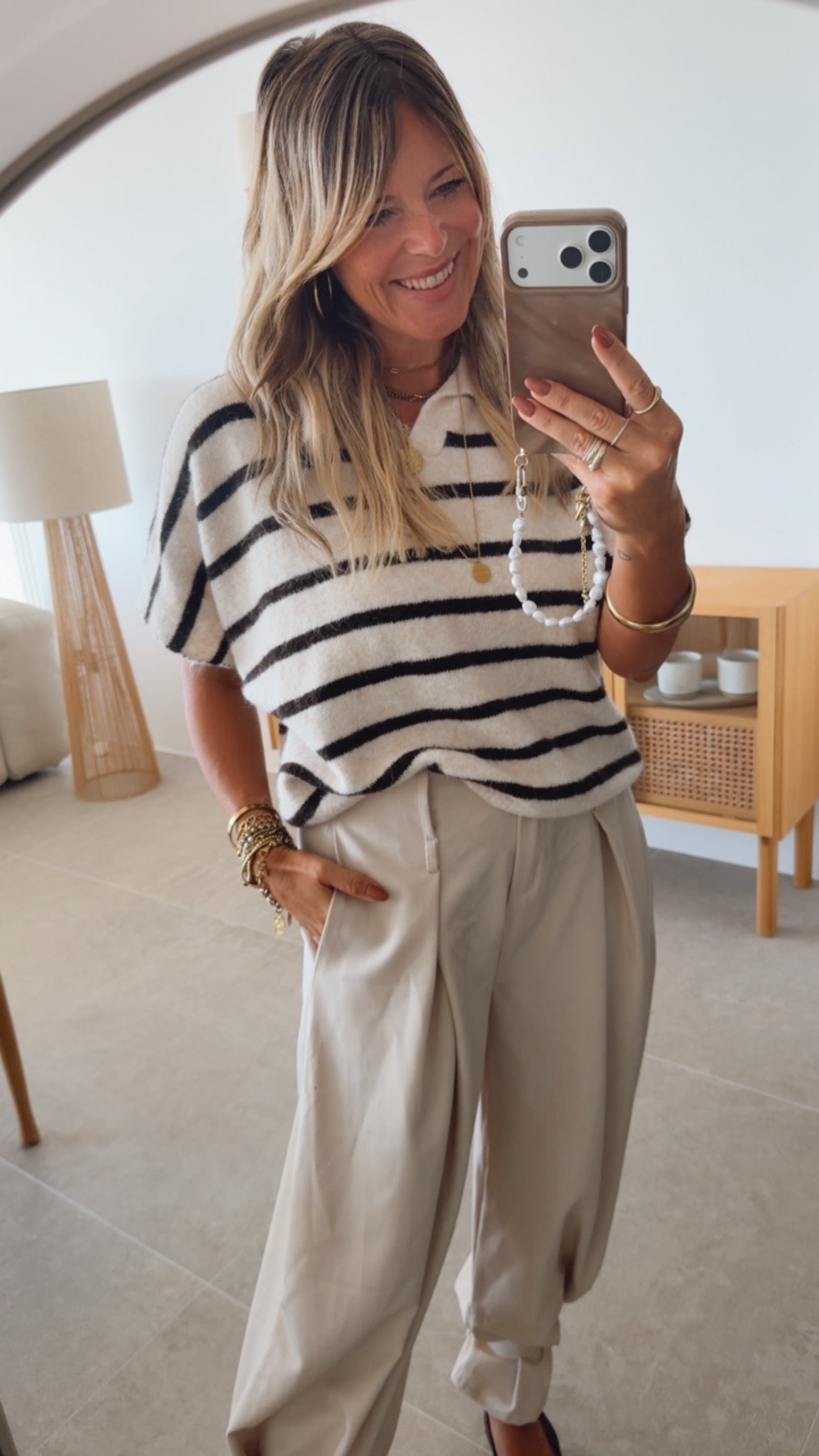 Strick T-Shirt Stripes