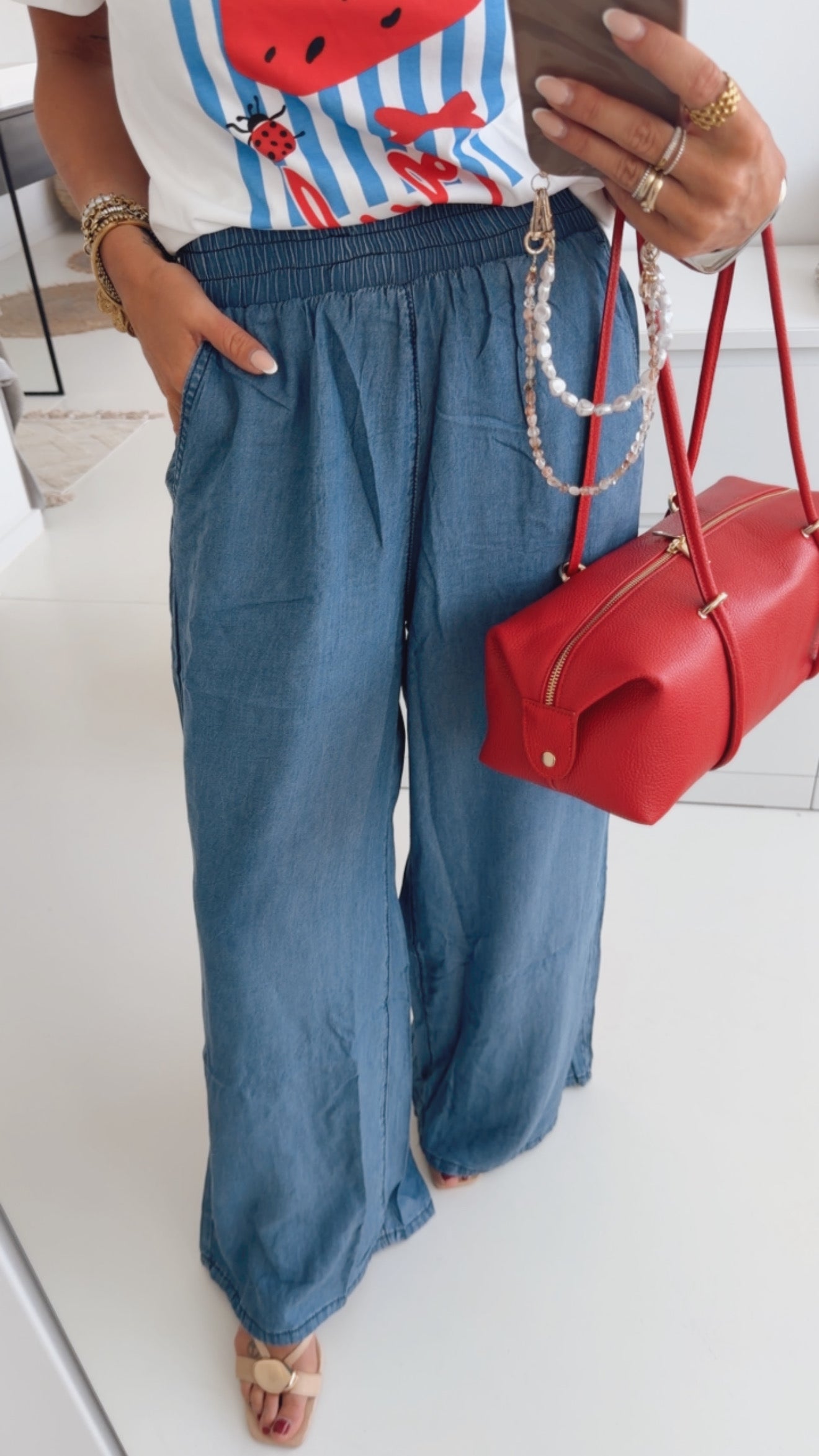 Loose Hose mit Gummibund