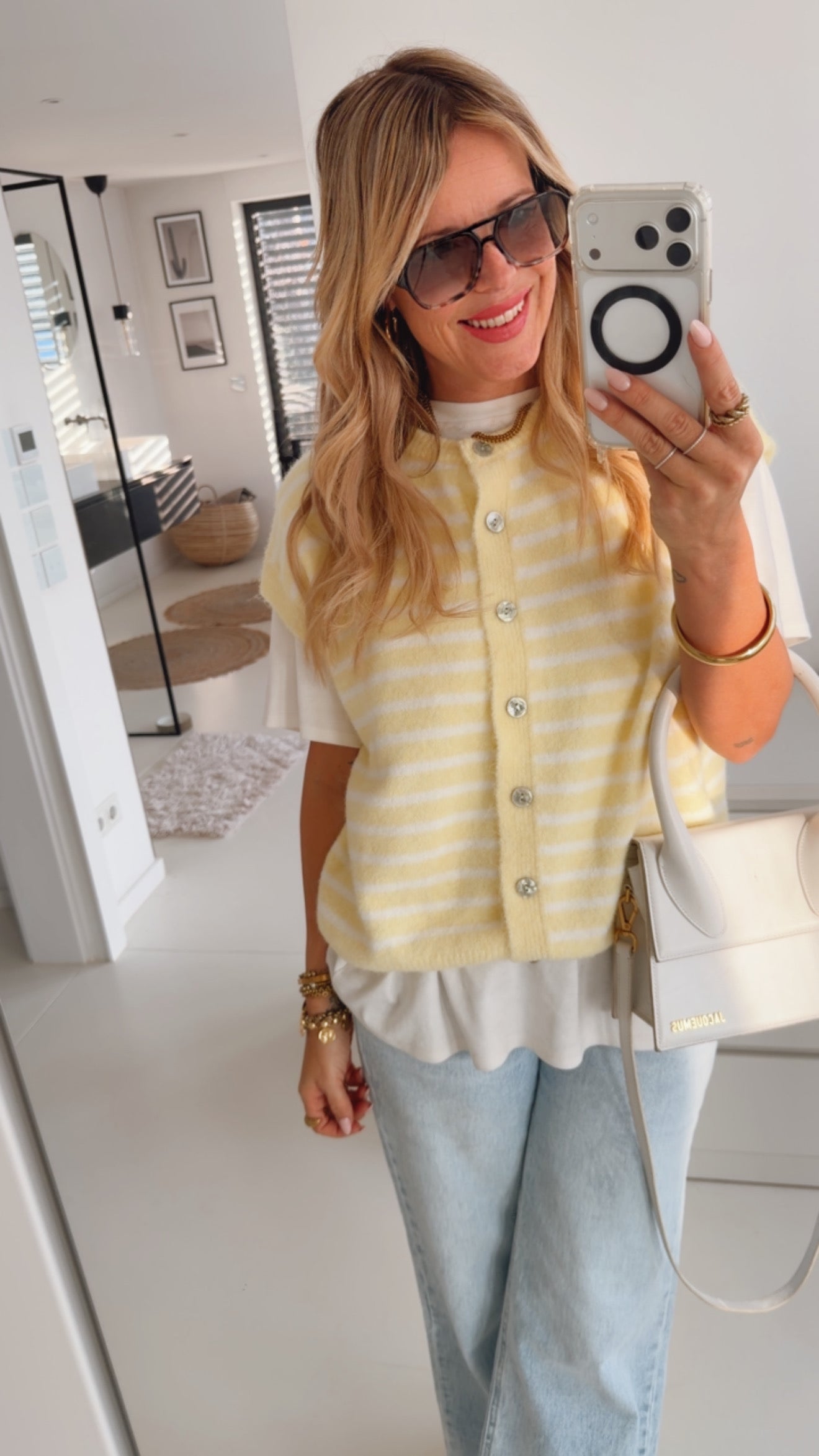 Striped Pullunder Buttons