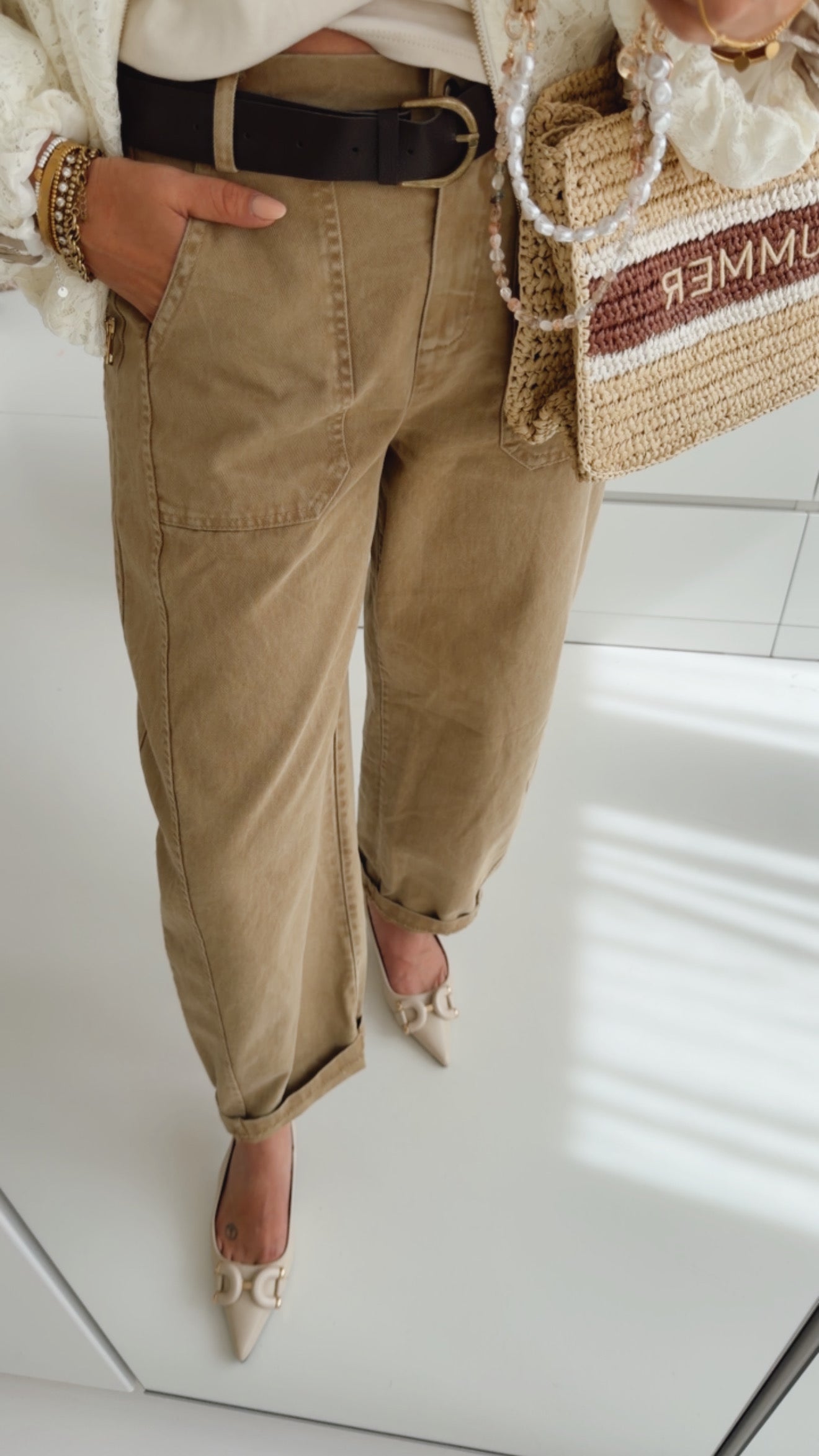 Barrel Hose Jeans Optik