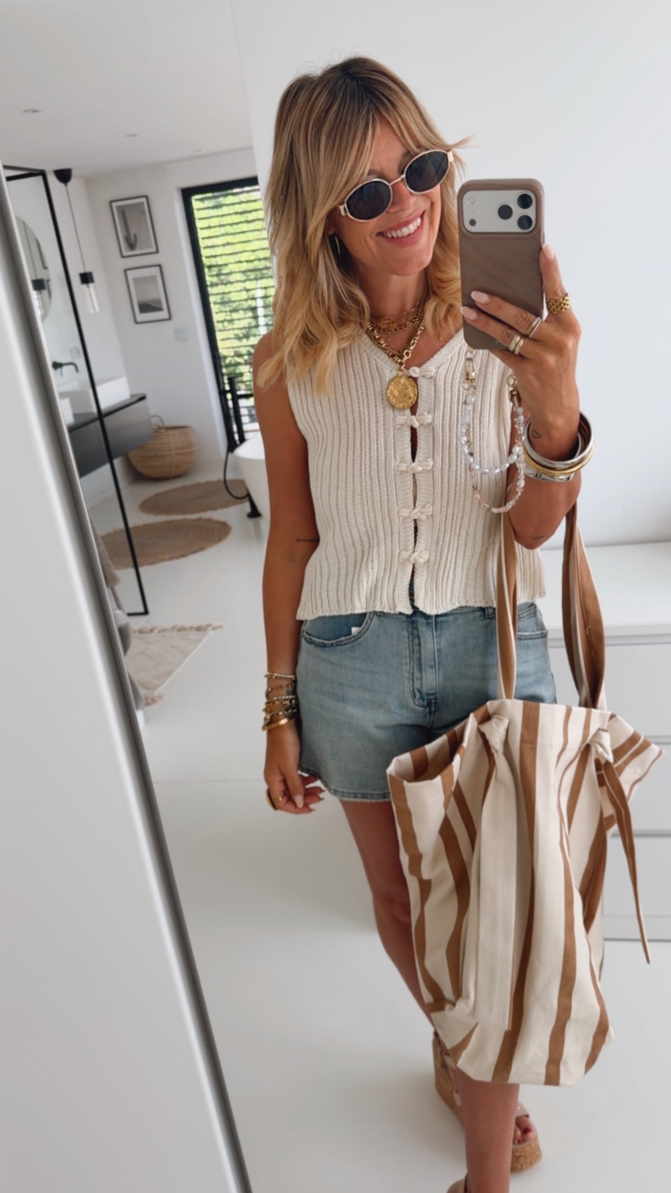Midi Weste Boho Crochet