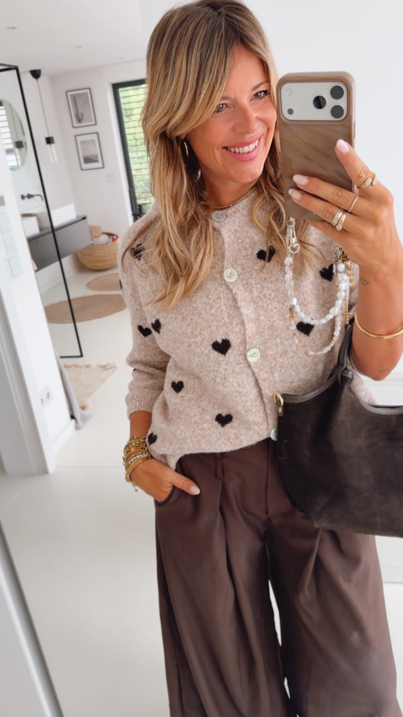 Kurzarm Cardigan Tiny Hearts