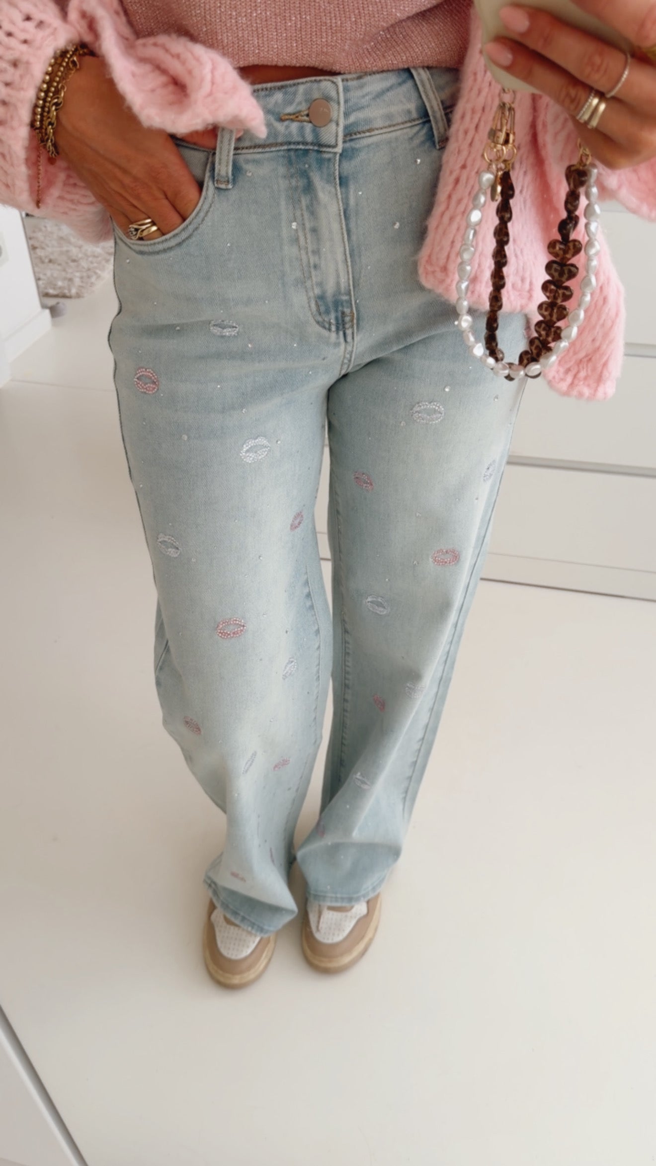 Jeans Glitter Lips