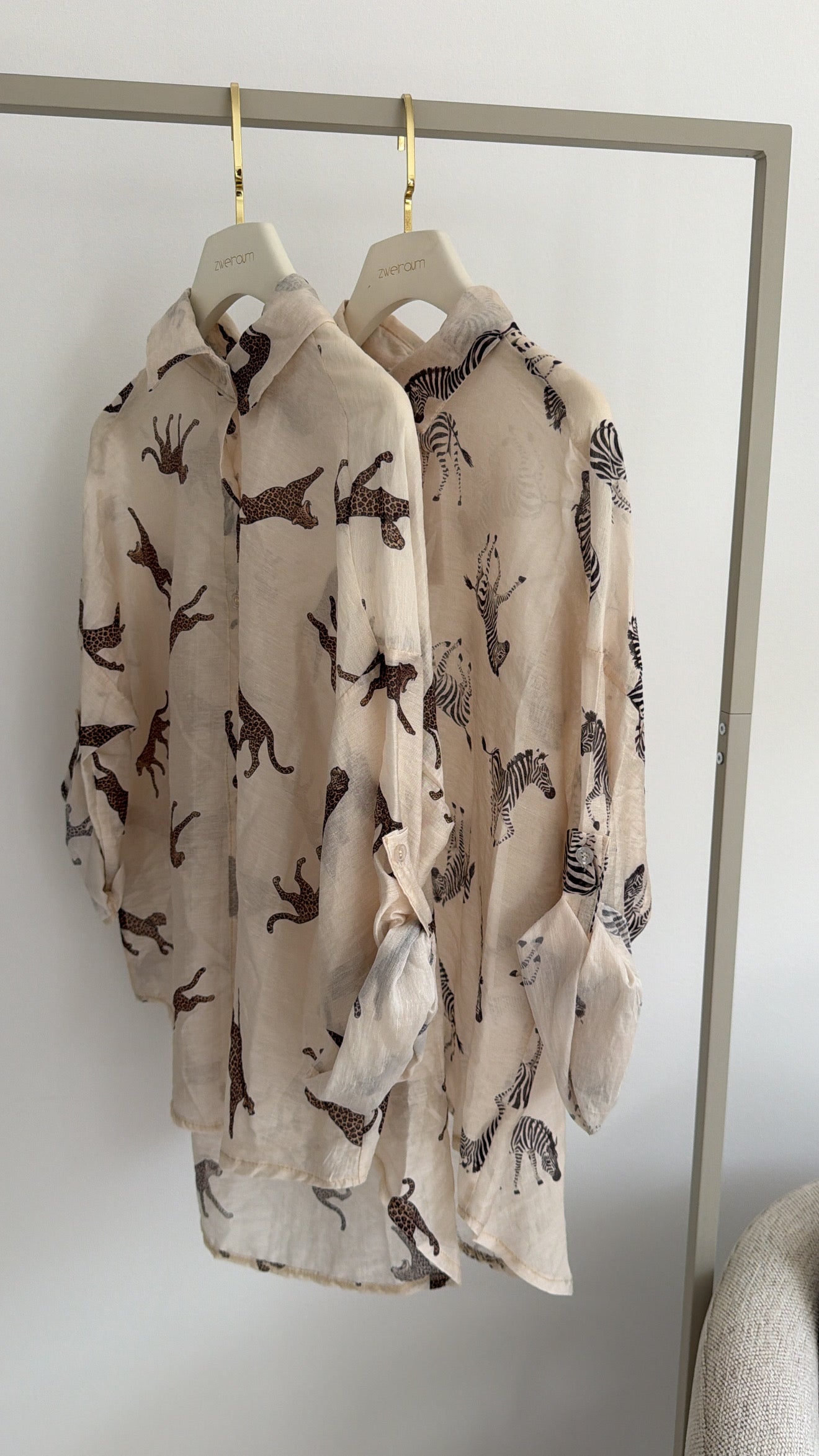 Sheer Bluse Luftig