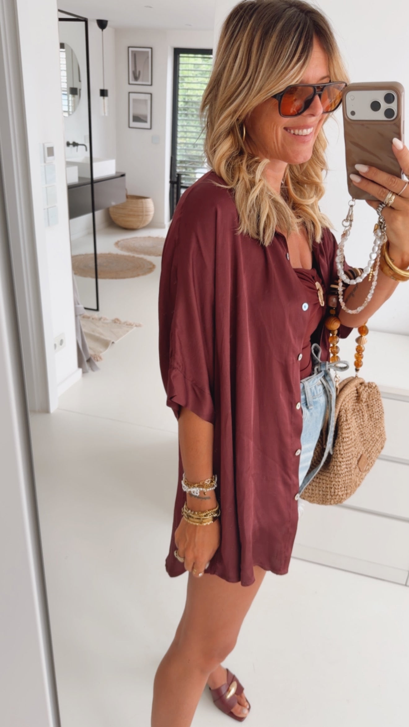 Oversize Bluse Silky