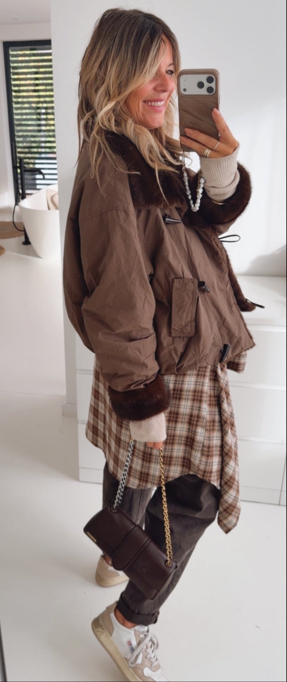Fell Jacke Buttons