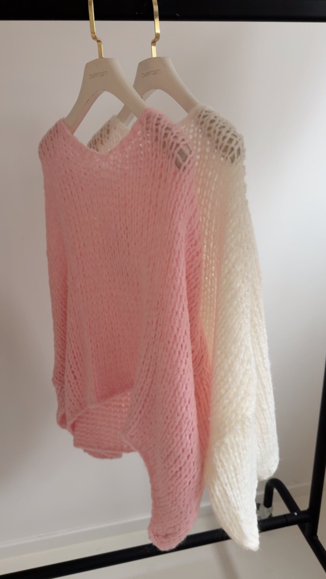 Oversize Grobstrick Pulli Loose