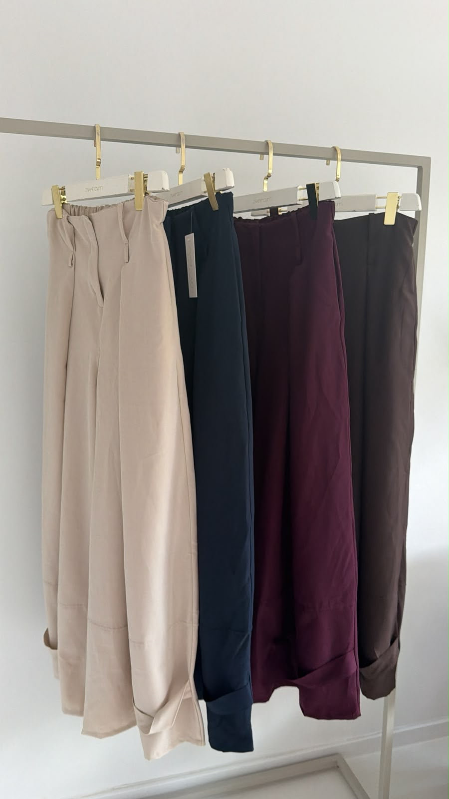 Loose Anzugs Hose Statement Saum