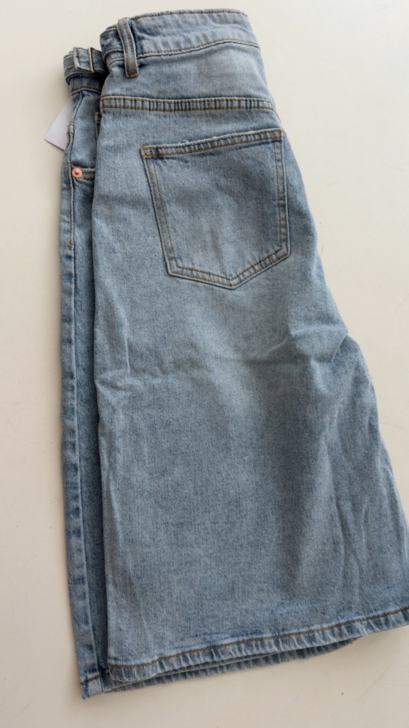 Bermuda Wide Leg Jeans