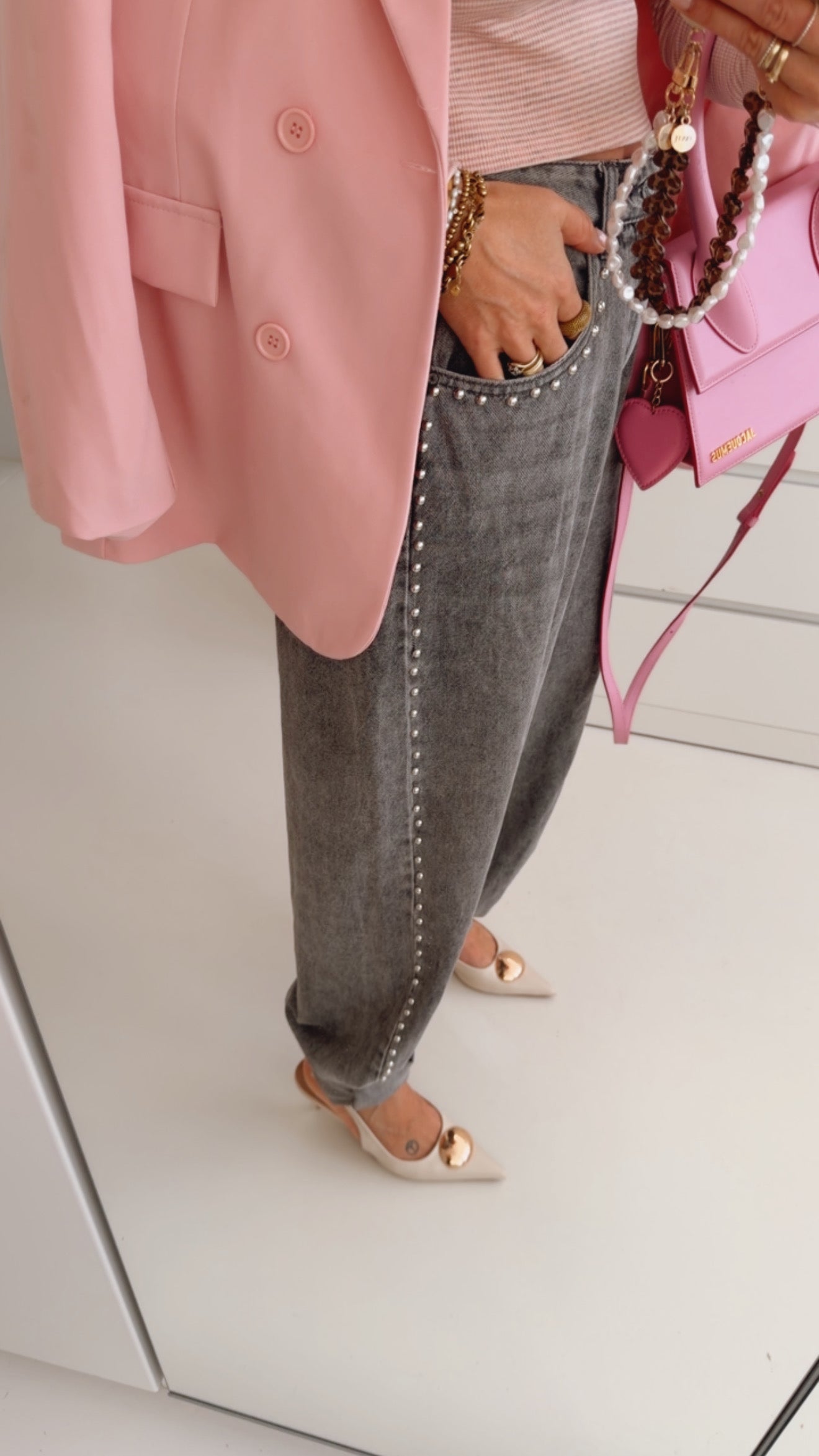 Jeans Side Studs