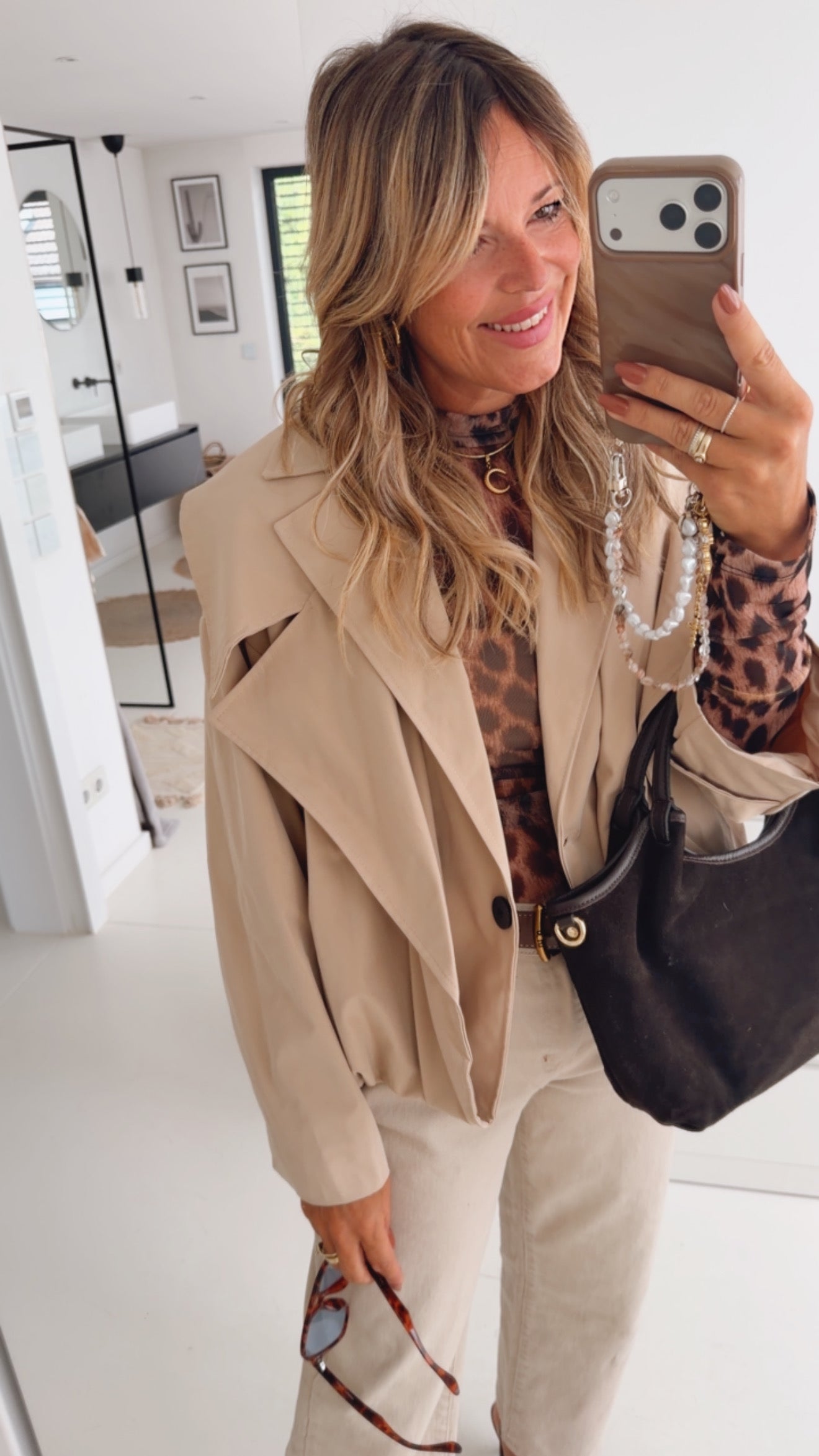 Trench Jacke Midi