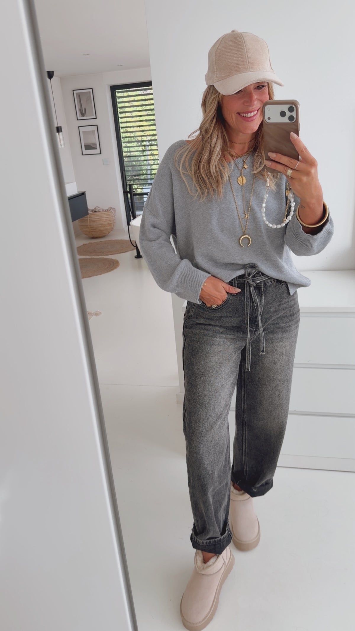 Jeans Mit Bindegurt