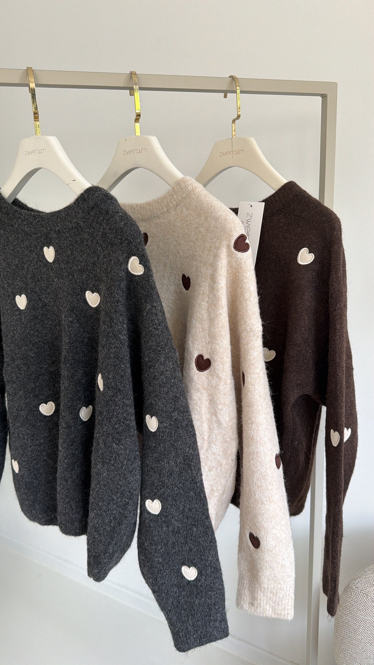 Strickpulli Tiny Hearts