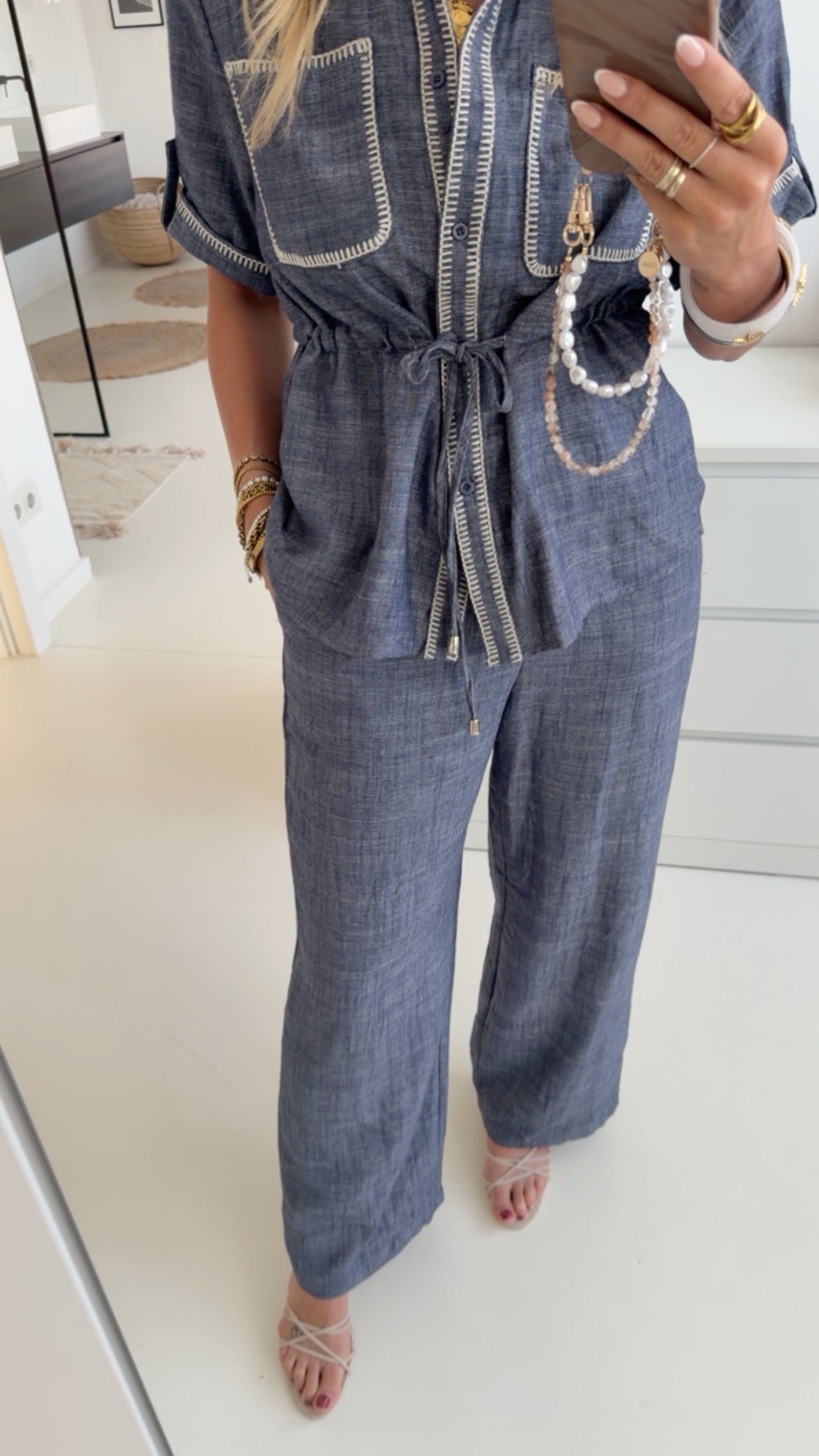 Summer Jeans Hose Seam