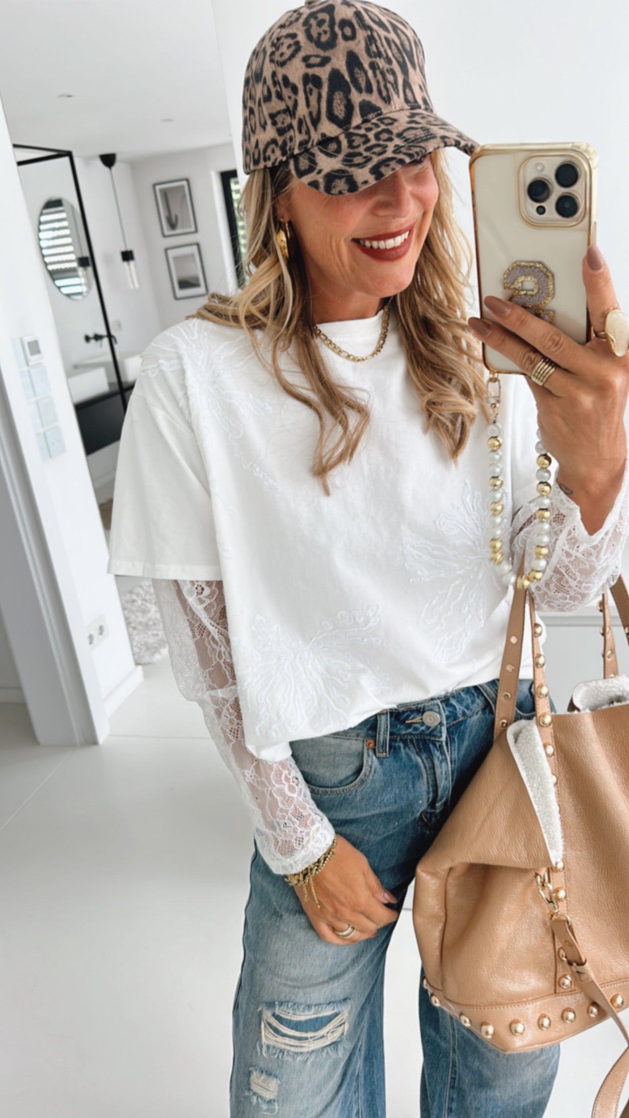 Pailletten Shirt Lacearms